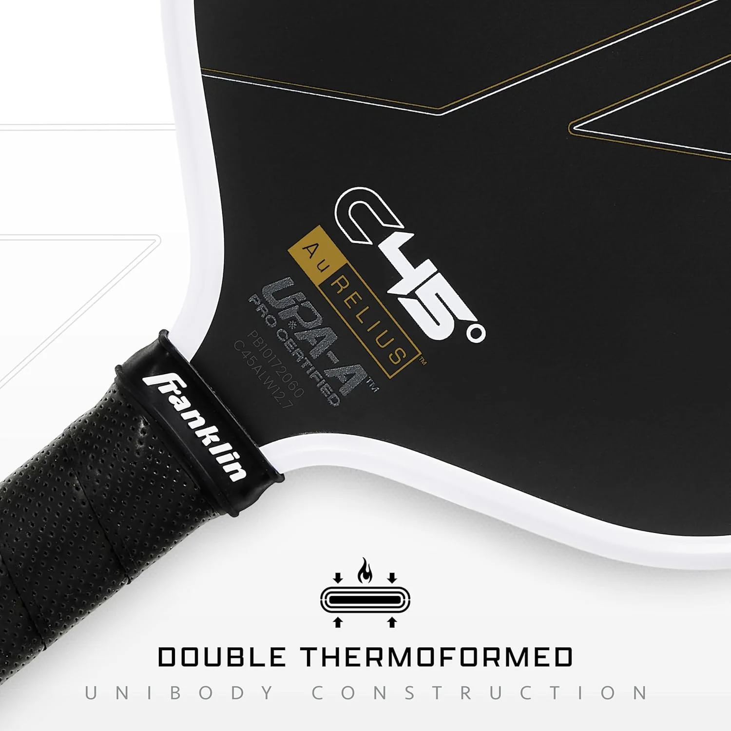 Franklin Sports PRO Pickleball Paddles – C45 Carbon Fiber Series - Official USAP + UPA Approved – Pro Player Design - Image 4