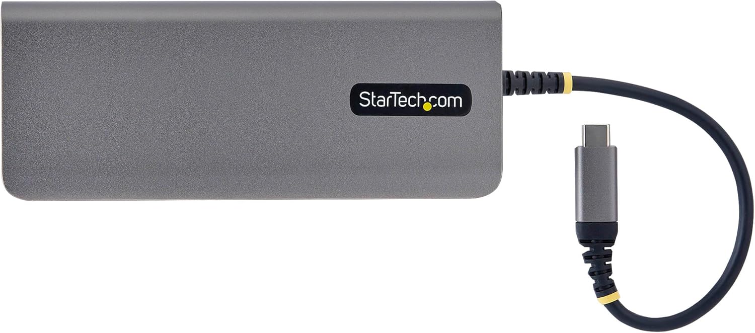 StarTech 6-in-1 USB C Hub, USB-C to HDMI Multiport Adapter with 140W Power Delivery Charging, 4K 60Hz HDMI, 10Gbps Hub, 2.5GbE, SD Slot, Mini Dock for MacBook, Dell, HP - Image 4