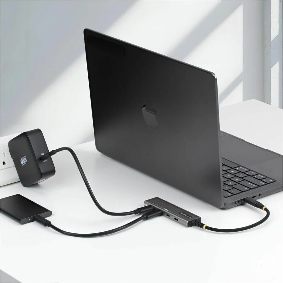 StarTech Hub USB-C 4 porte 10Gbps, ricarica Power Delivery 100W, 4x USB-C, protezione sovracorrente, alluminio PCR, per MacBook/Dell/ThinkPad/HP/iPad/Tablet - Image 4