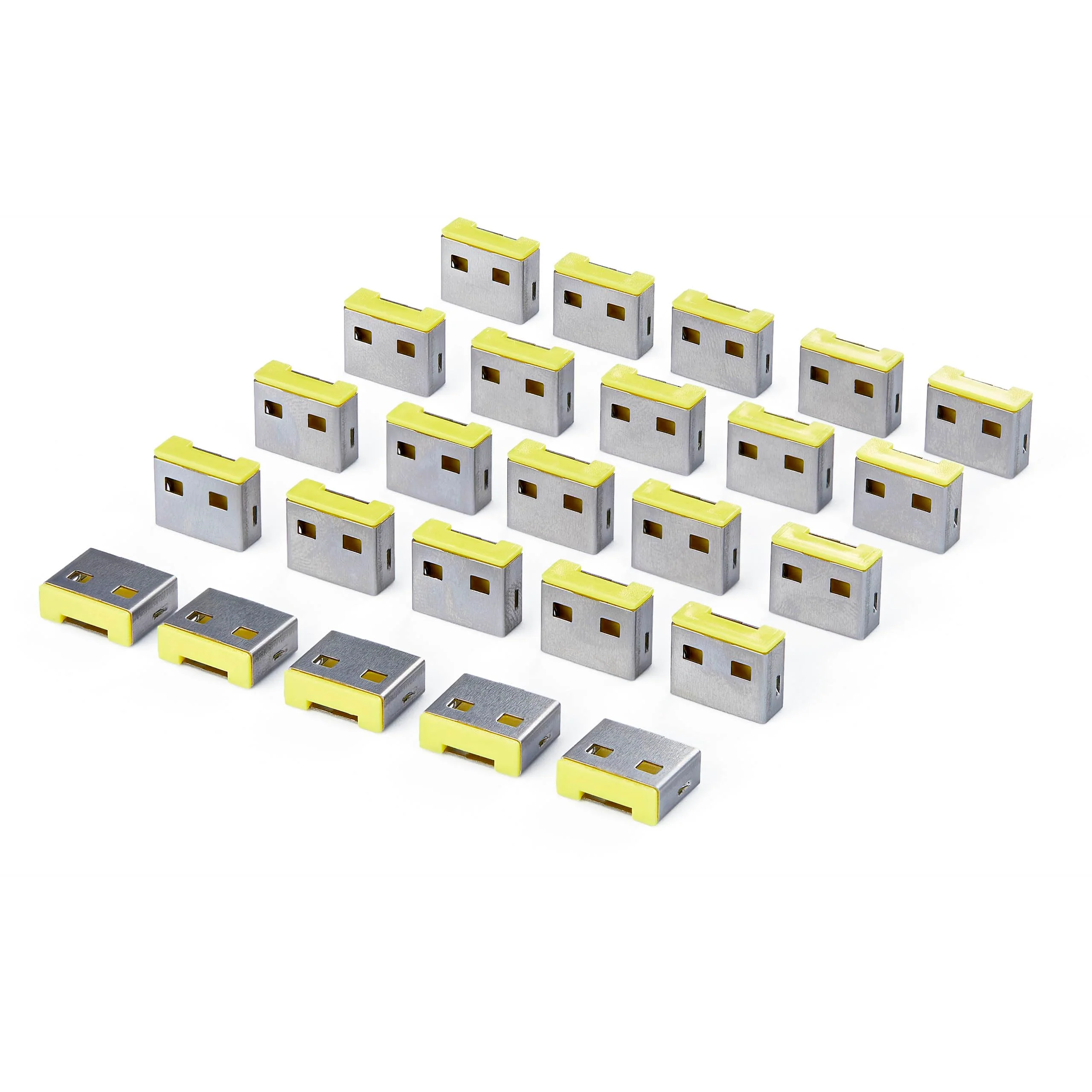 StarTech USB-A Port Blocker Replacement Plugs, 25-Pack Spare Latching Inserts for USB-A-PORT-BLOCKER, Snap-In Reusable USB-A Dust Covers
