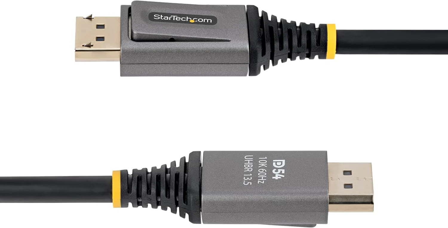 StarTech Cavo DisplayPort 2.1 da 3 m certificato VESA DP54, 8K 60Hz non compresso, 8K 144Hz / 4K 240Hz con DSC 1.2a, cavo monitor DP 2.1 - Image 6