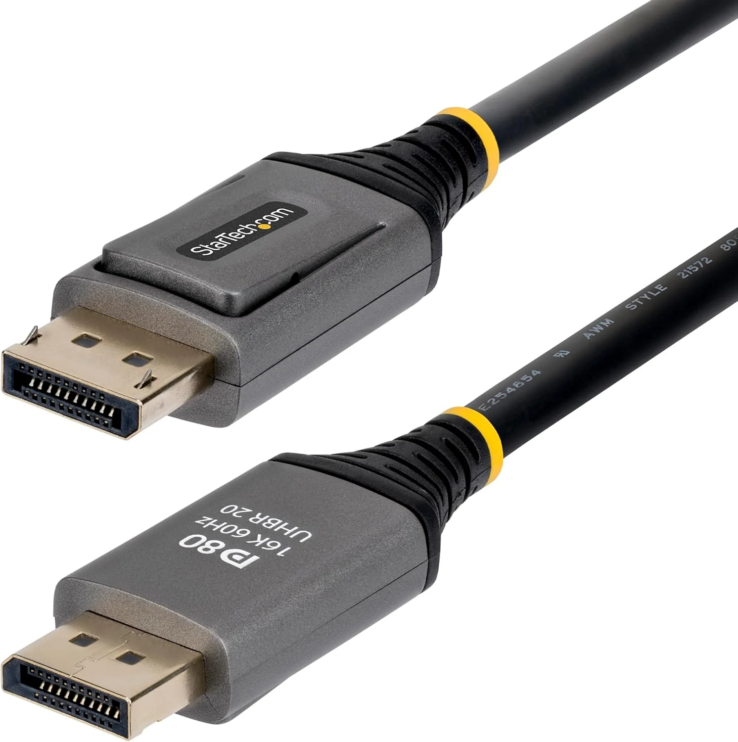 StarTech Cavo DisplayPort 2.1 da 50 cm, certificato VESA DP80, 10K/8K 60Hz non compresso, 16K 60Hz / 8K 240Hz con DSC 1.2a, cavo monitor DP 2.1 - Image 6