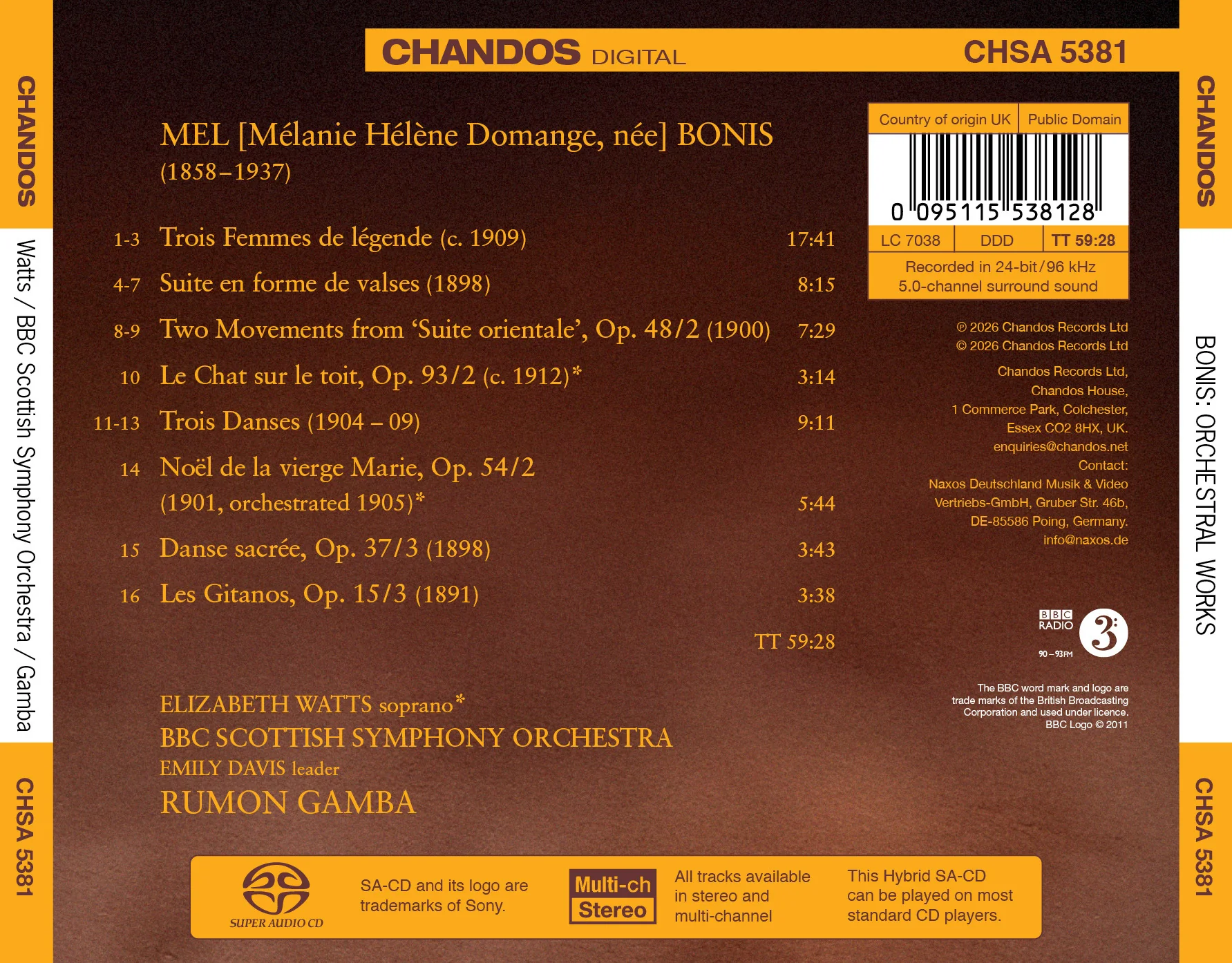 Orchestral Works of Mel Bonis - Image 2