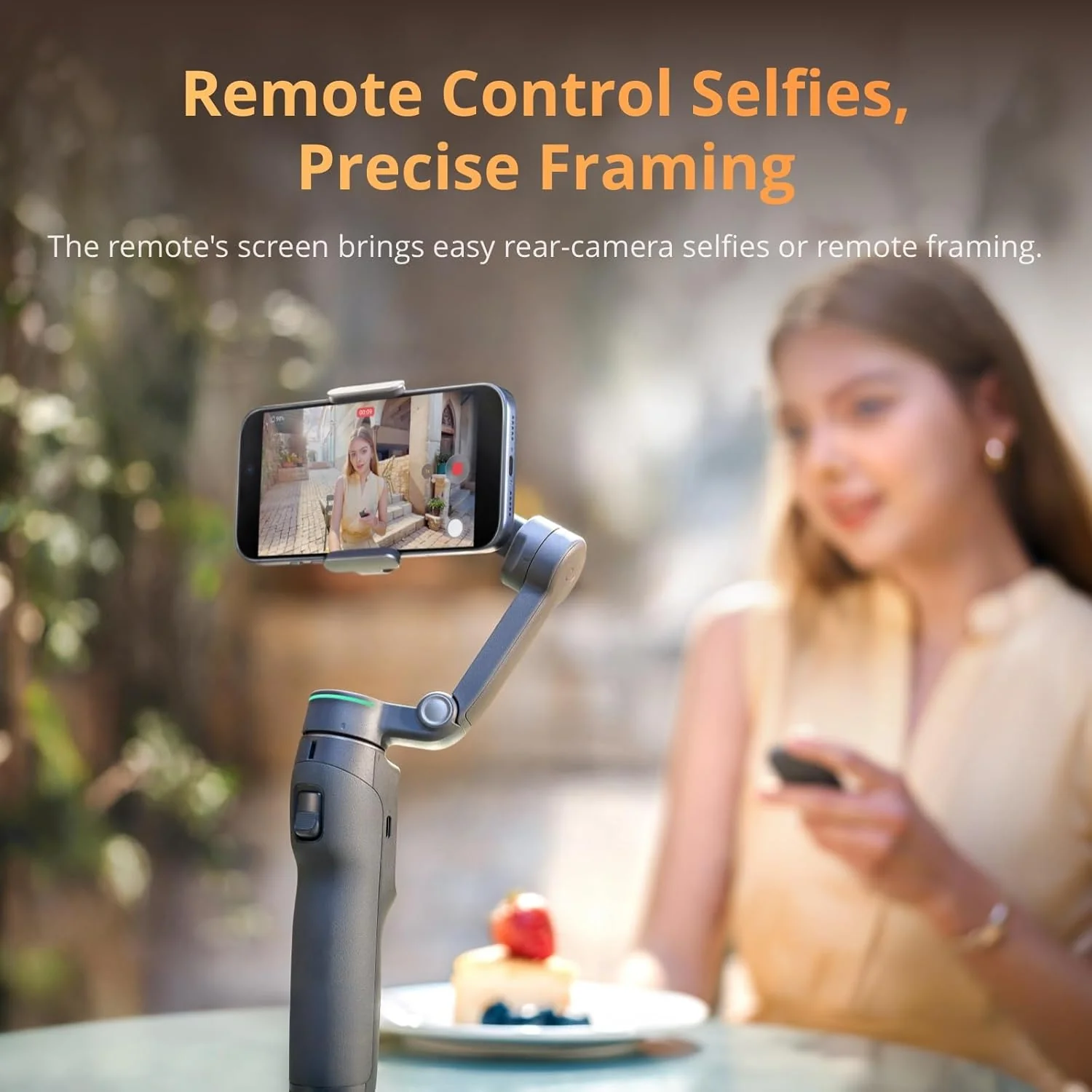 Osmo Mobile 8P Gimbal Stabilizer for iPhone & Android, Tracking Module, Remote Controller, Native Tracking, Built-in Extension Rod & Tripod, 10h Battery, 3-Axis Stabilization, Phone Gimbal - Image 4