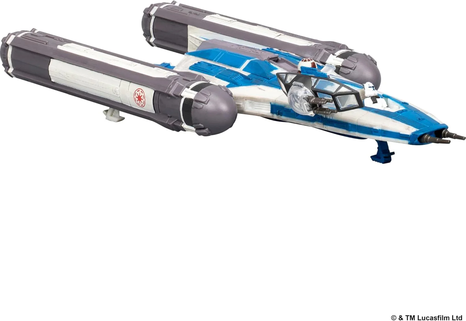 Star Wars™ Micro Galaxy Squadron SWJ0536 - BTL Y-Flügel Sternenjäger - offizielles 12,5 cm großes Fahrzeug mit 2 Micro-Figuren (2,5 cm) - Image 3