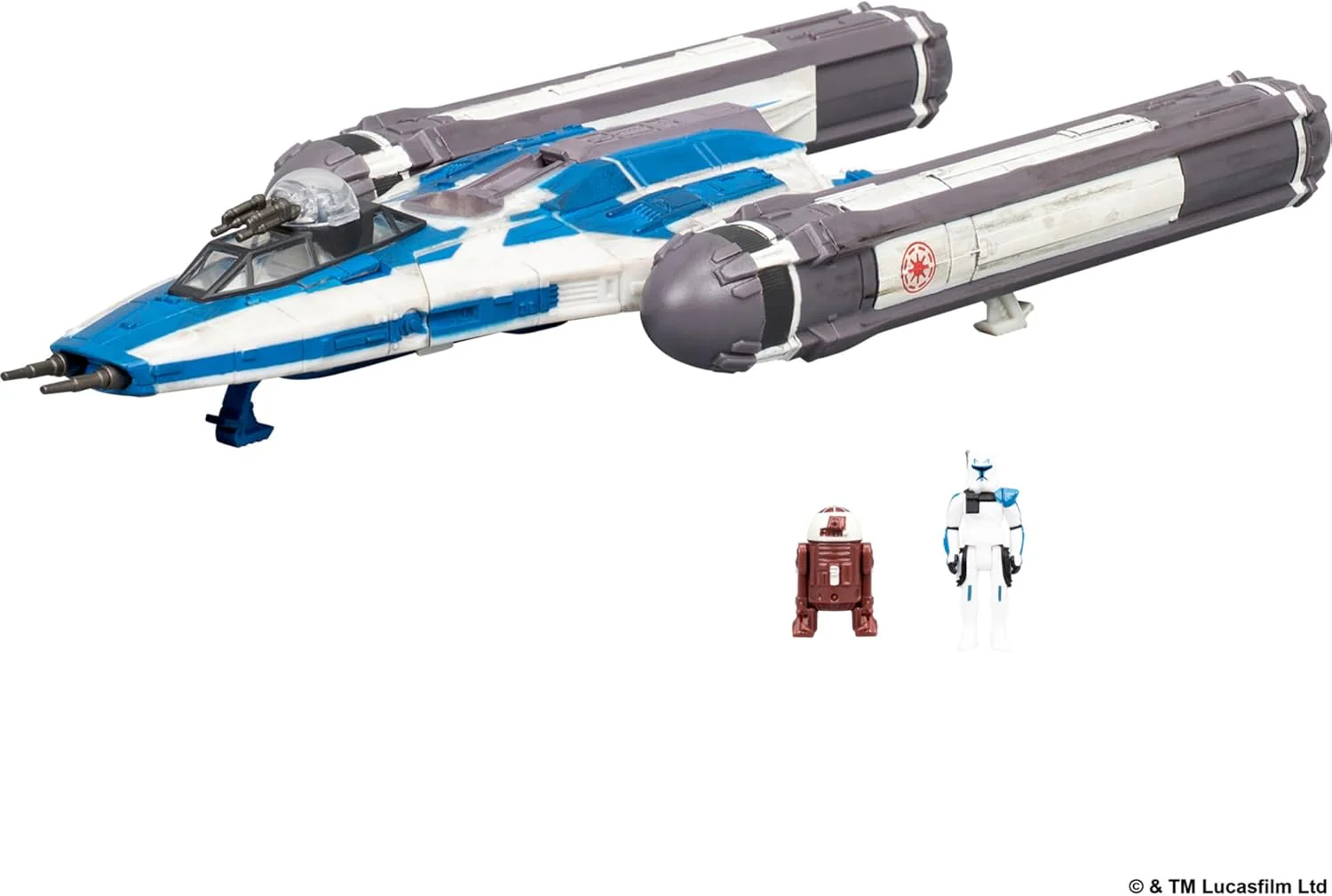 Star Wars™ Micro Galaxy Squadron SWJ0536 - BTL Y-Flügel Sternenjäger - offizielles 12,5 cm großes Fahrzeug mit 2 Micro-Figuren (2,5 cm) - Image 4