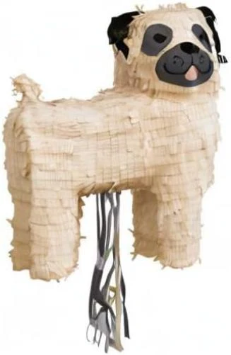 Amscan 9907510 - Pignatta Pug, 34 x 37 x 14 cm, in carta, da riempire con caramelle e coriandoli, per feste di compleanno per bambini - Image 2