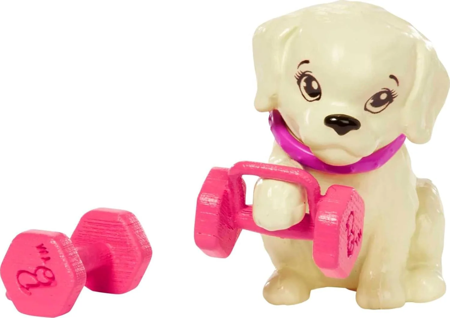 Barbie Self-Care Doll, Brunette Posable Workout Doll with Puppy & Accessories Including Roller Skates & Tennis Rackets - Image 2