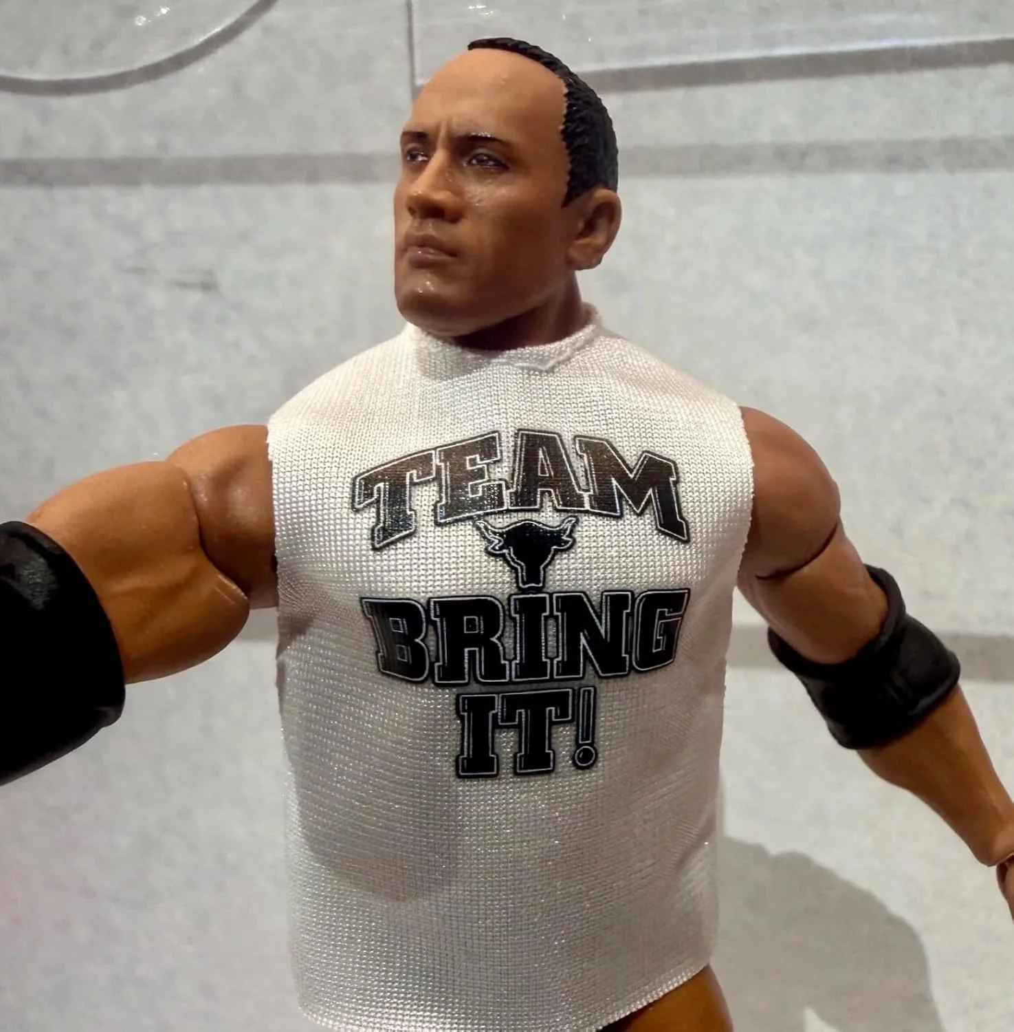 WWE The Rock Team Bring It Mattel Elite Collection Greatest Hits Series 11 Wrestling Action Figure Toy Wrestler - Image 2