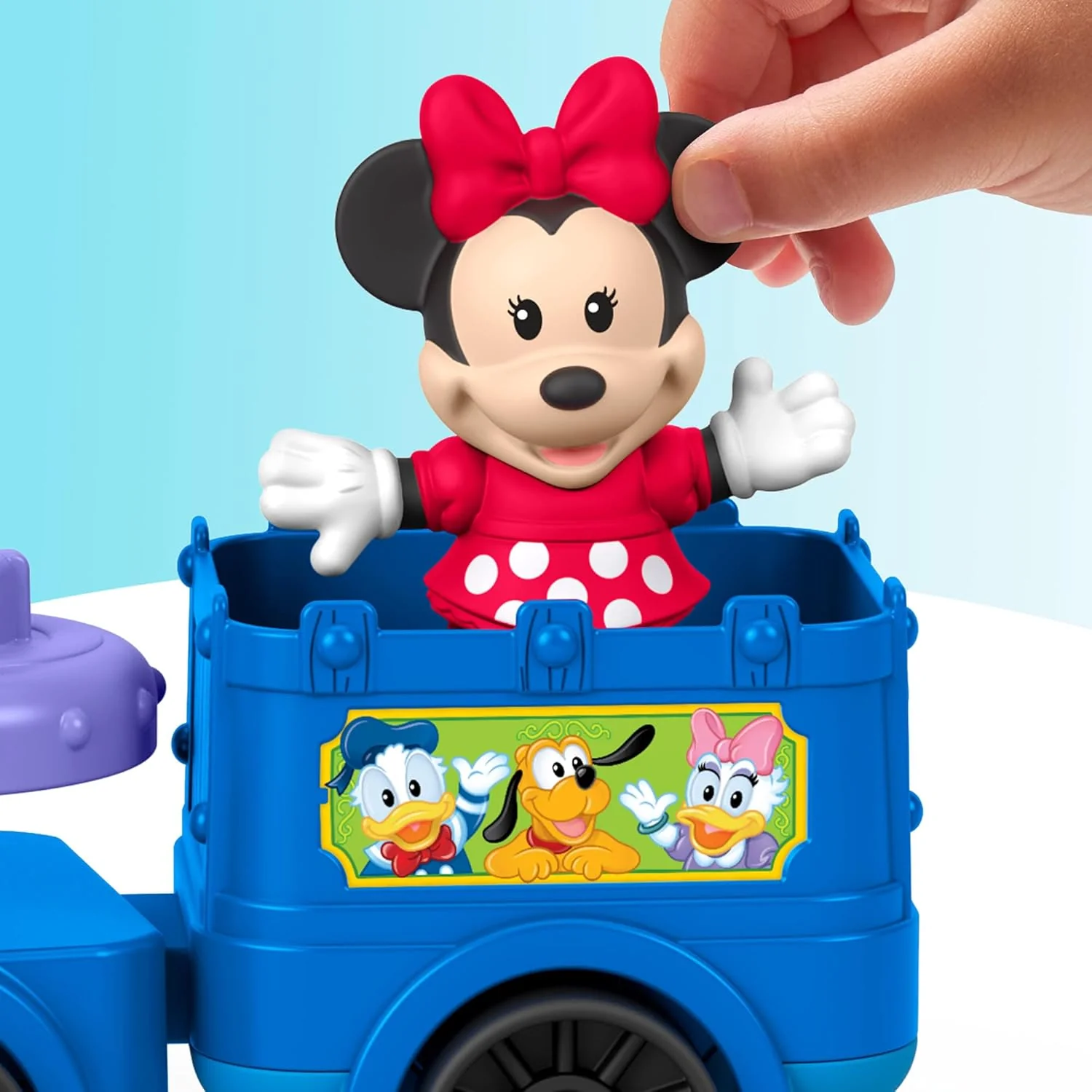 Fisher-Price Little People, Peuterspeelgoed, DISNEY Jr Mickey en Minnie muzikale trein met 2 Figuren voor Fantasiespel voor kinderen vanaf 18 maanden, JKB04 - Image 4