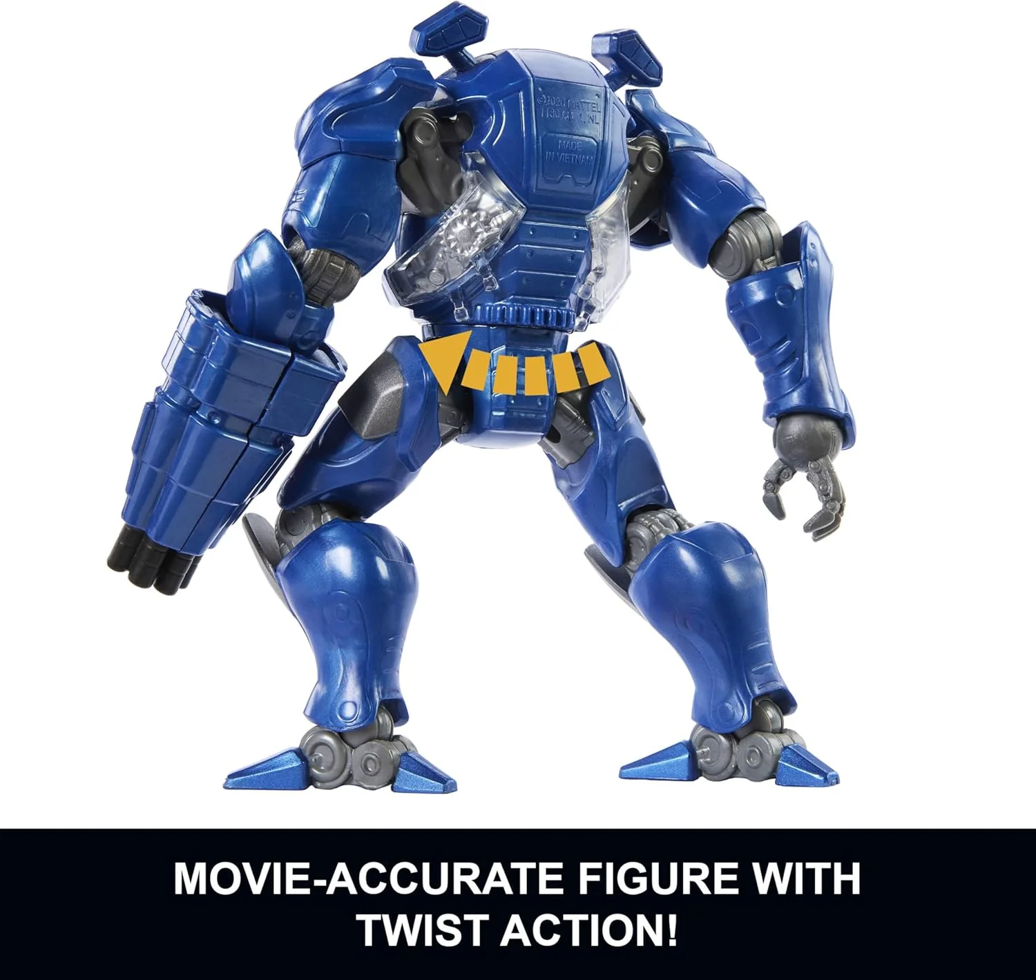 Masters of the Universe Feature Action Figure Combat Ready Roboto, Twist & Release Quick Draw Move, 5.5 Inch with Blaster, 2026 Movie Accurate Hero Toy - Image 4
