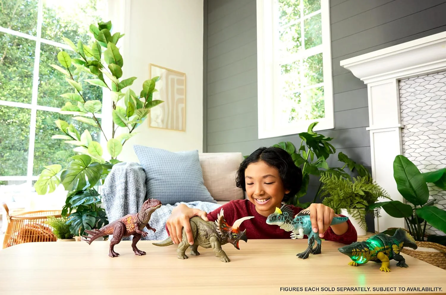 Mattel Jurassic World Wild Roar Stomatosuchus Dinosaur Action Figure Toy, Sounds & Attack & Lights, Scan Code for Digital Play, JKL82 - Image 3