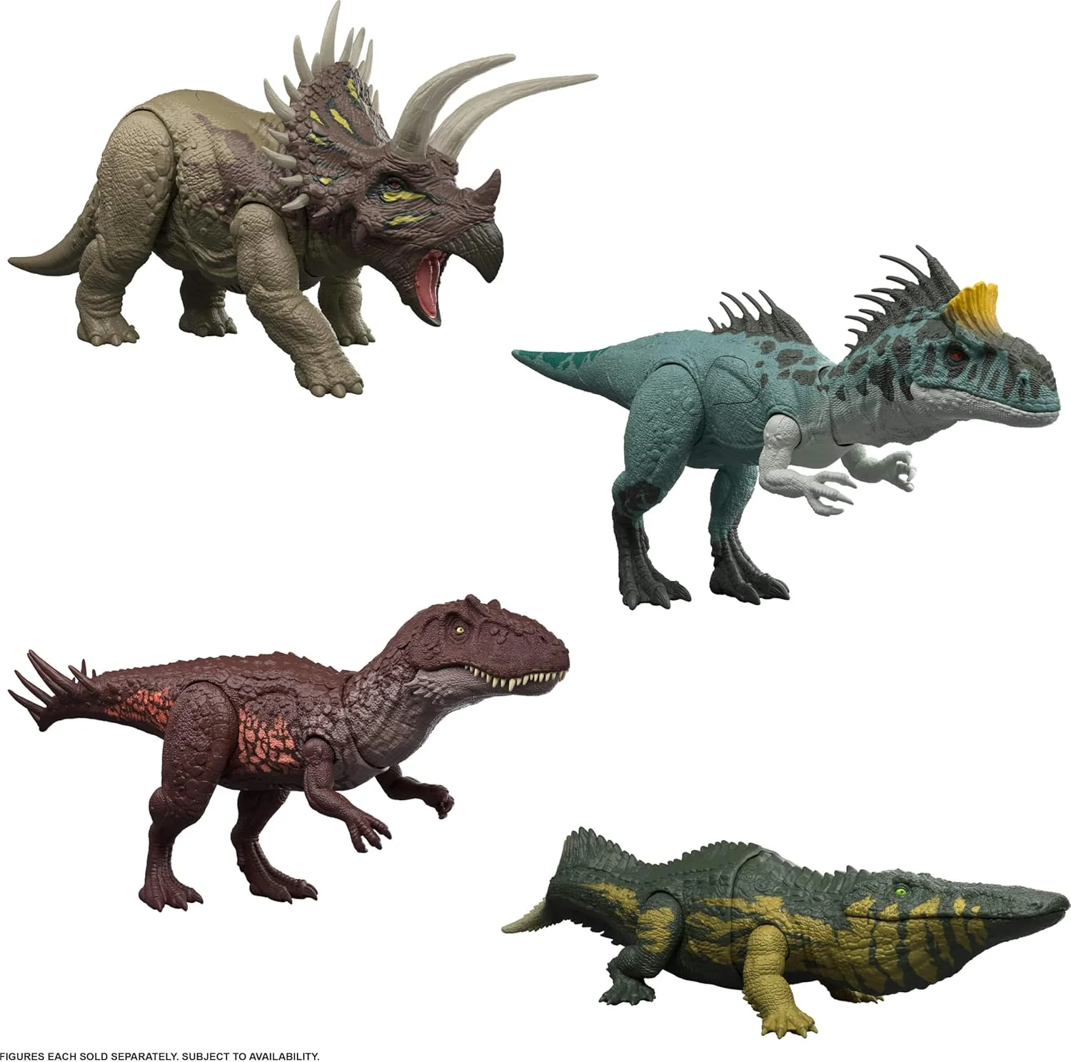 Mattel Jurassic World Wild Roar Stomatosuchus Dinosaur Action Figure Toy, Sounds & Attack & Lights, Scan Code for Digital Play, JKL82 - Image 5
