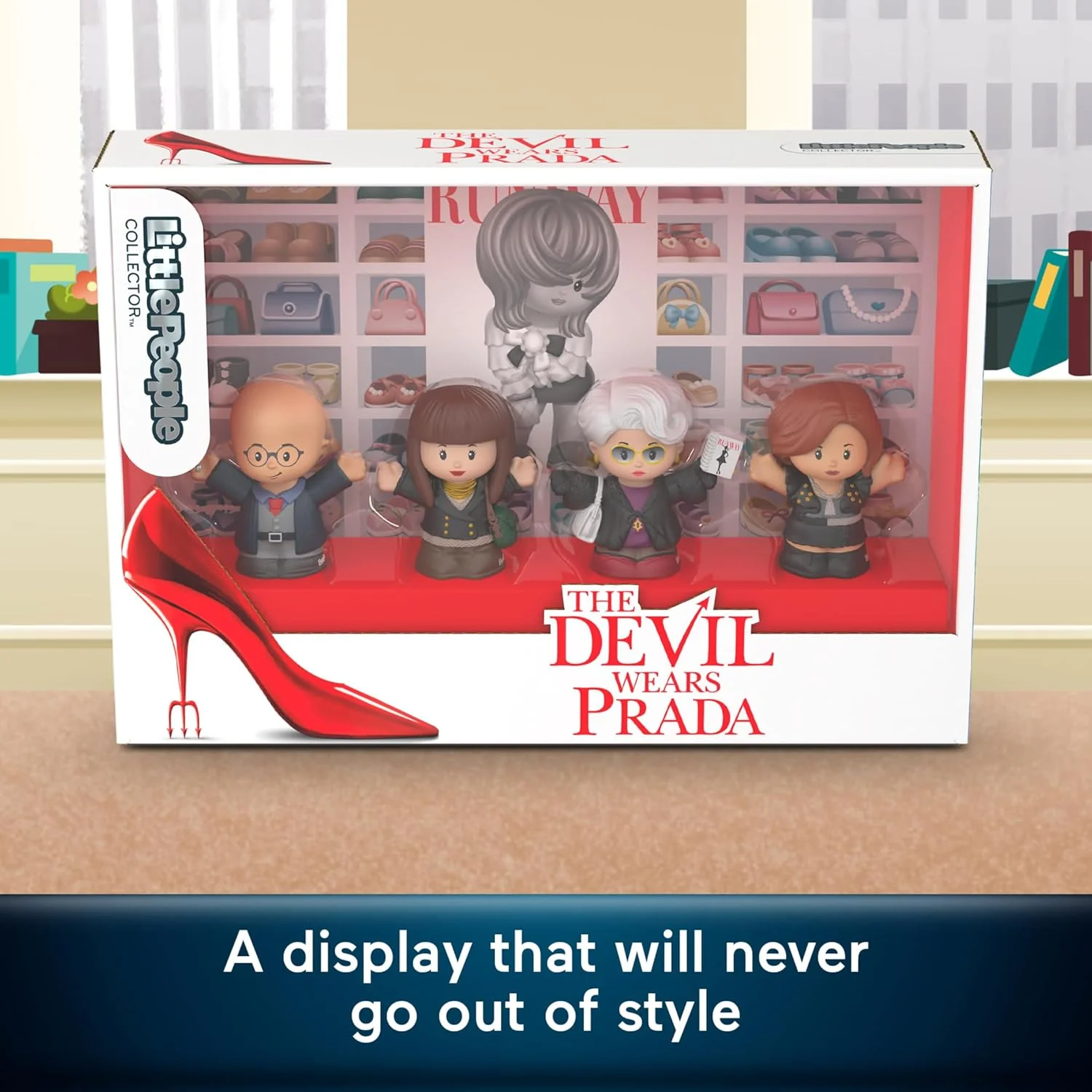 Little People Collector The Devil Wears Prada Special Edition Set for Movie Fans, 4 Figures in a Display Package, JKR84 - Image 3