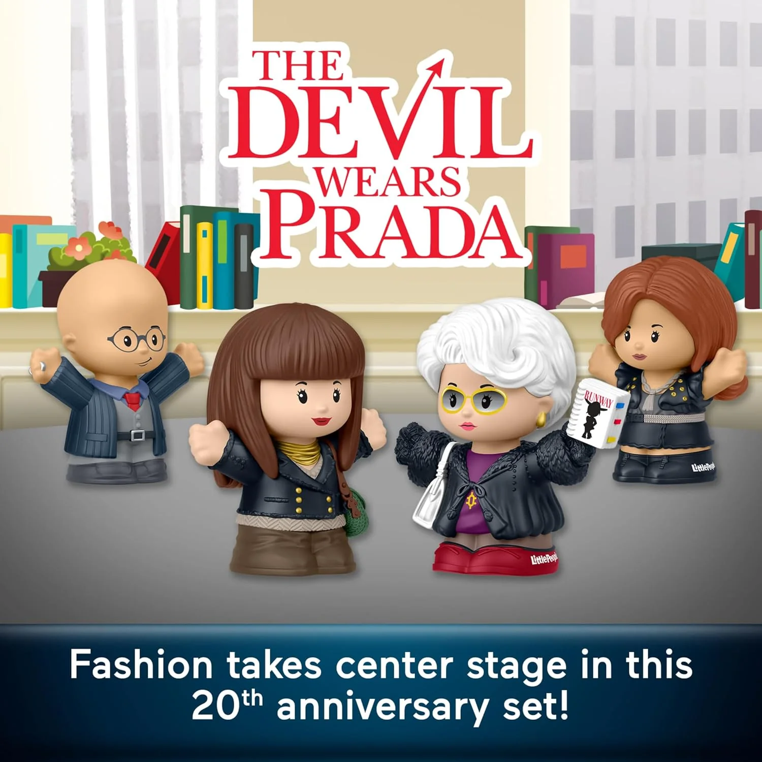 Little People Collector The Devil Wears Prada Special Edition Set for Movie Fans, 4 Figures in a Display Package, JKR84 - Image 7