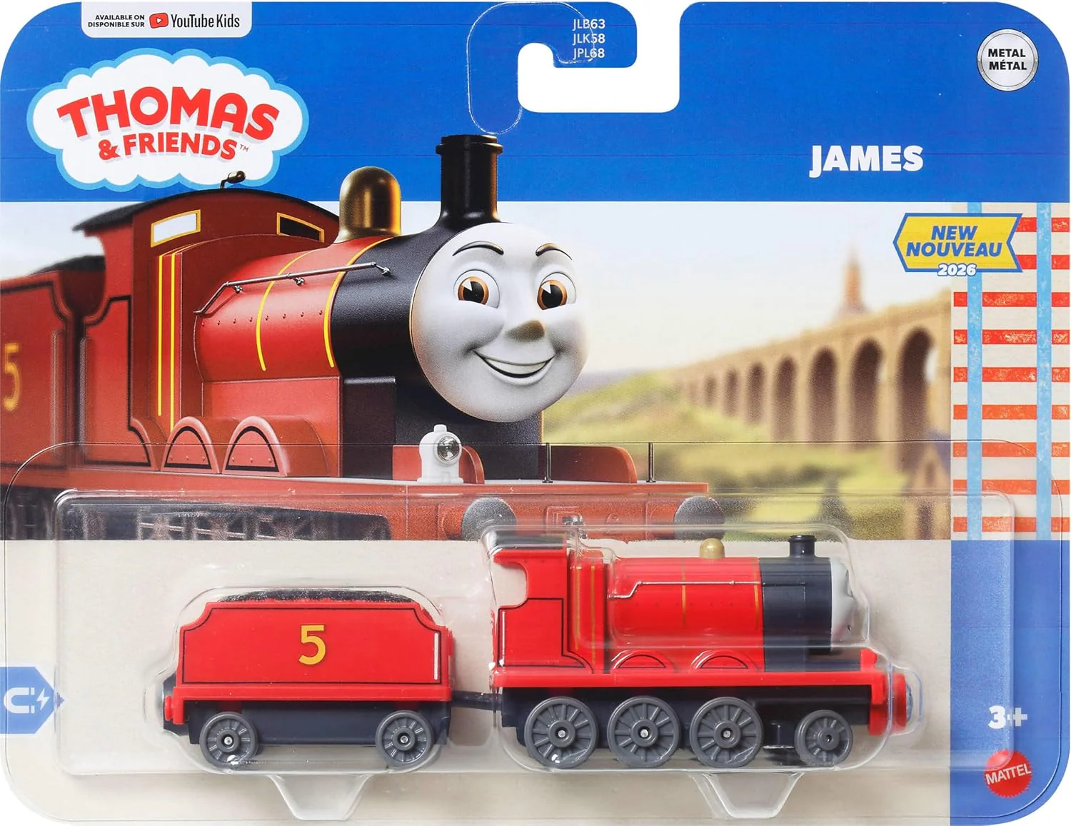 Thomas & Friends by Fisher-Price Toy Train 2-Pack or 1 Deluxe Die-Cast Character Engines featuring Classic Designs from the Series (Styles May Vary), JLB65 - Image 6