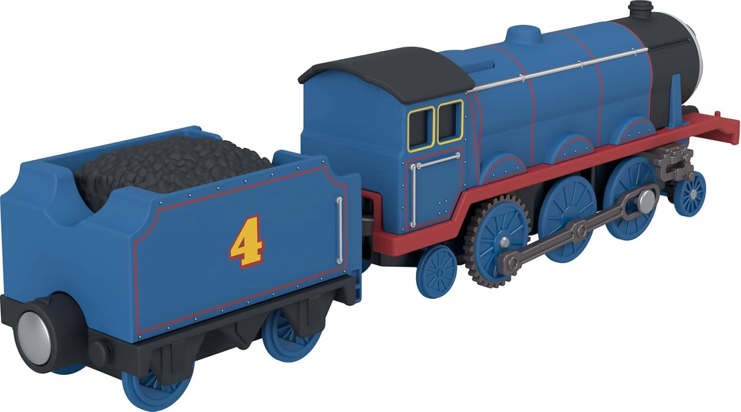 Thomas & Friends von Fisher-Price Batteriebetriebener Spielzeugzug, Batteriebetriebene Lok Gordon mit Kohlewagen, Klassische Figuren aus der Serie, JLL48 - Image 4