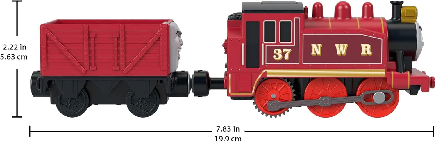 Thomas & Friends by Fisher-Price Motorized Toy Train, Battery-Powered Rosie Engine & Troublesome Truck Vehicle, Classic Characters from the Series, JLL52 - Image 2