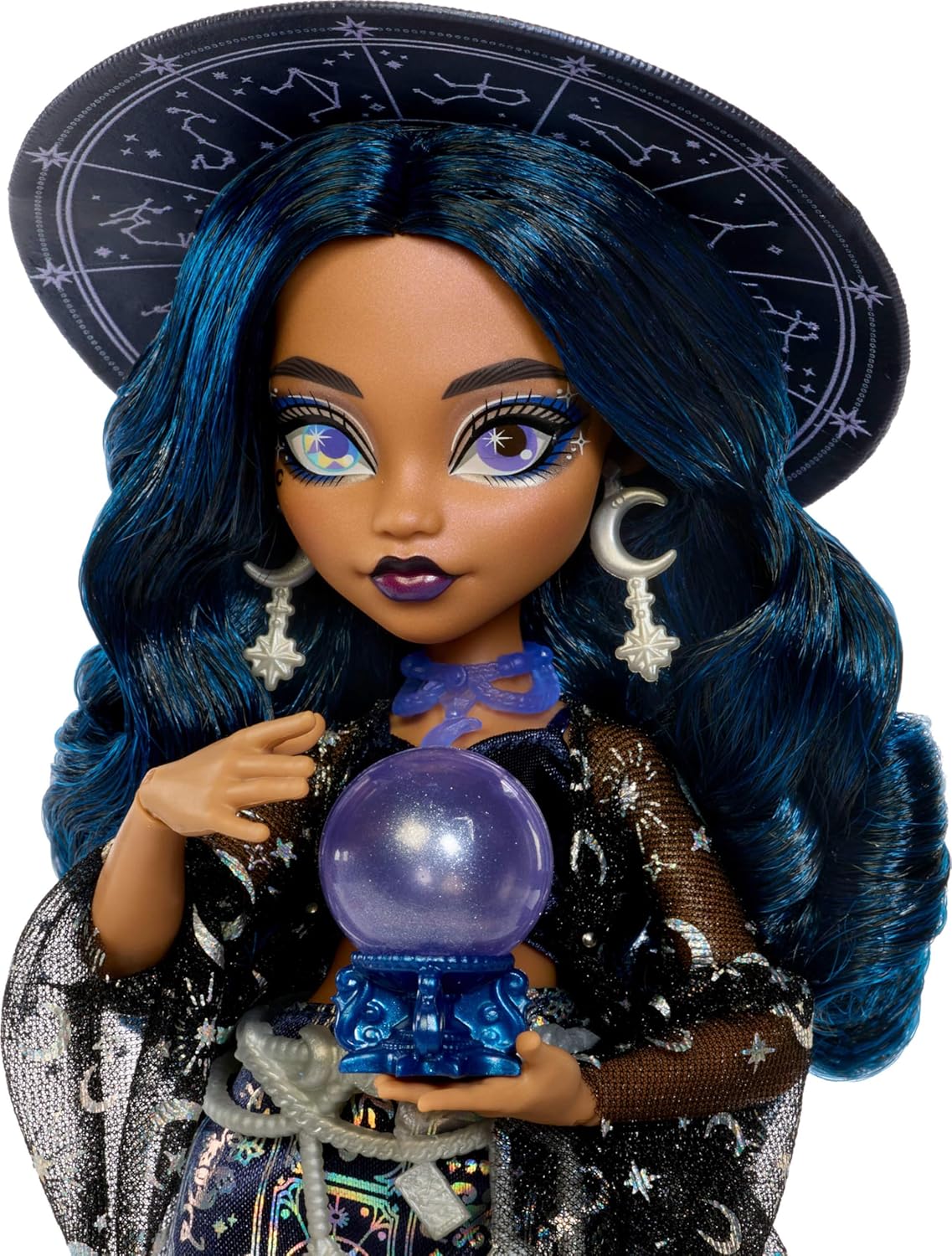 Monster High Doll, Moonspell Magic Claire De Luna The Clairvoyant Witch with Cauldron Surprise & Accessories like Crystal Ball, JMB89 - Image 2