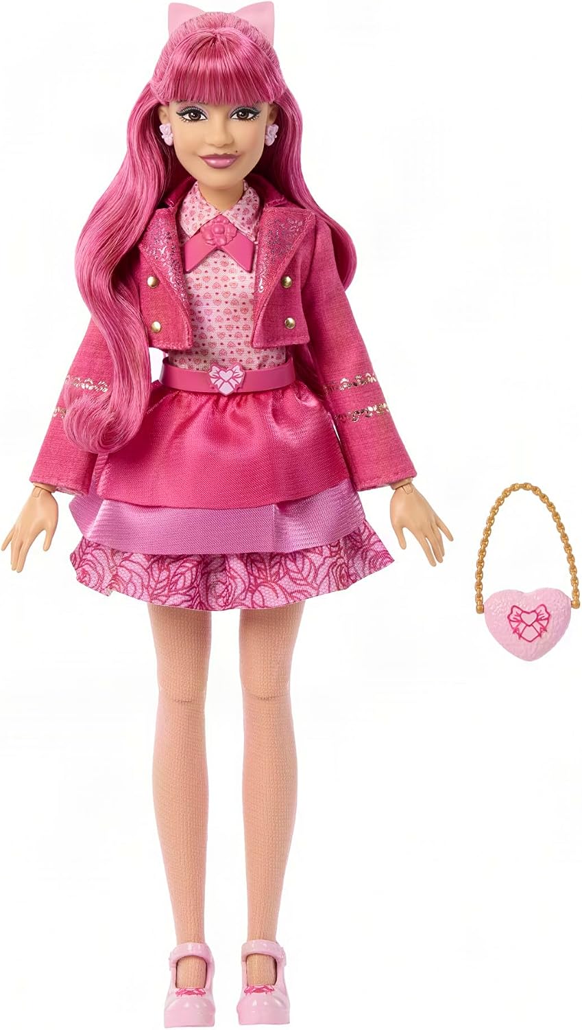 Mattel Disney Descendants: Wicked Wonderland Fashion Doll & Accessory, Pink Sister of Red & Daughter of Queen of Hearts with Movie-Inspired Clothing, JMP47 - Image 5