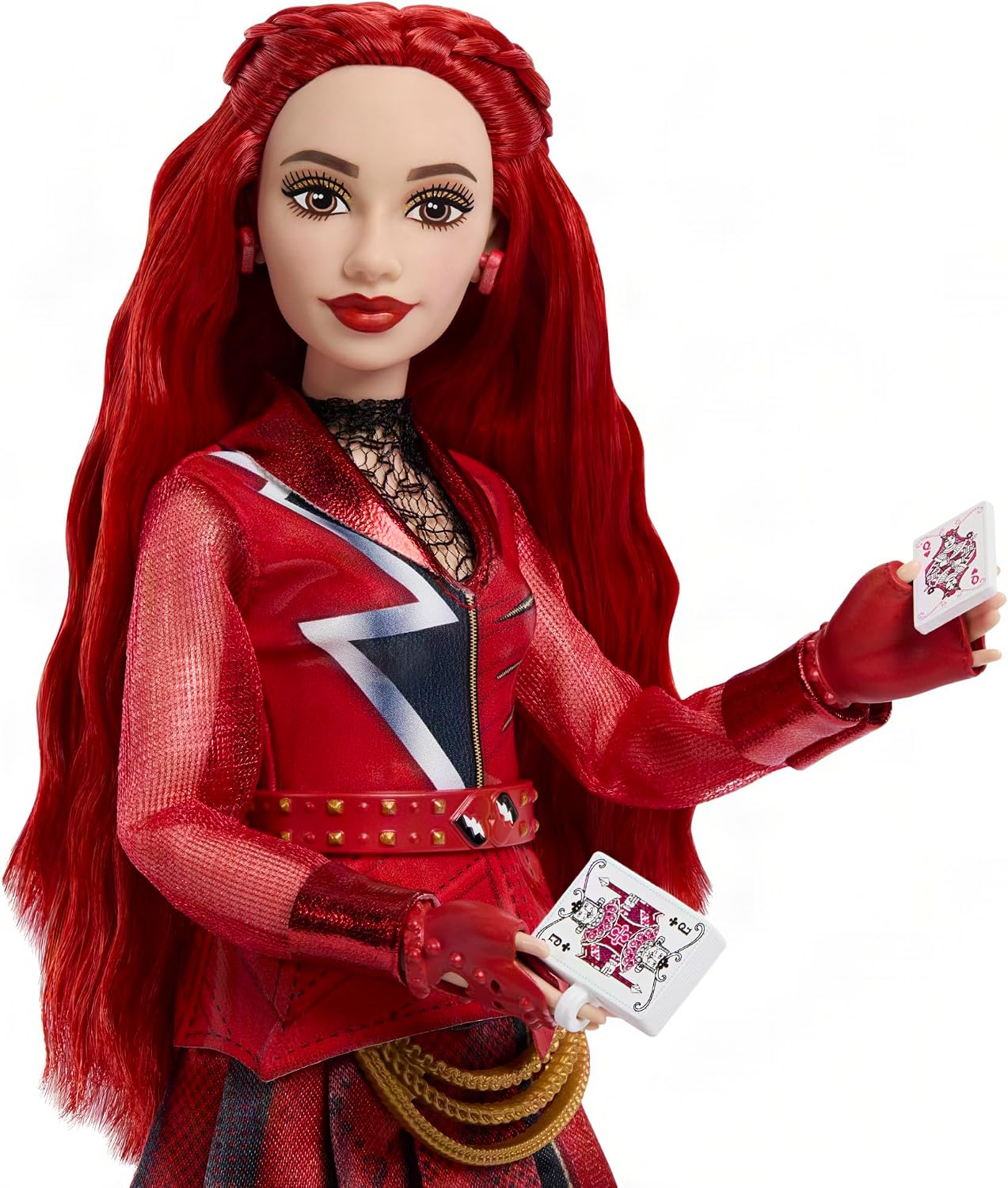 Mattel Disney Descendants: Wicked Wonderland, Red, Daughter of Queen of Hearts Fashion Doll, with Removable Outfit & Accessory, Inspired by the Movie, JMP45 - Image 4