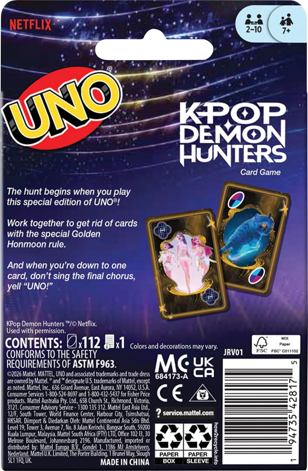 UNO Licensed Rosebay (Rap) 7Y+ Card Games - Image 5