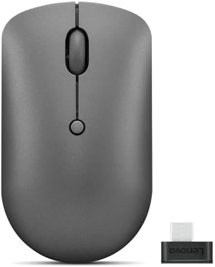 Lenovo 540 Wireless Computer Mouse for PC, Laptop, Computer with Windows or Chrome OS - 2.4 GHz USB-C Wireless Pairing Receiver - Compact Size - 18-Months Battery Life - Ambidextrous - Image 3