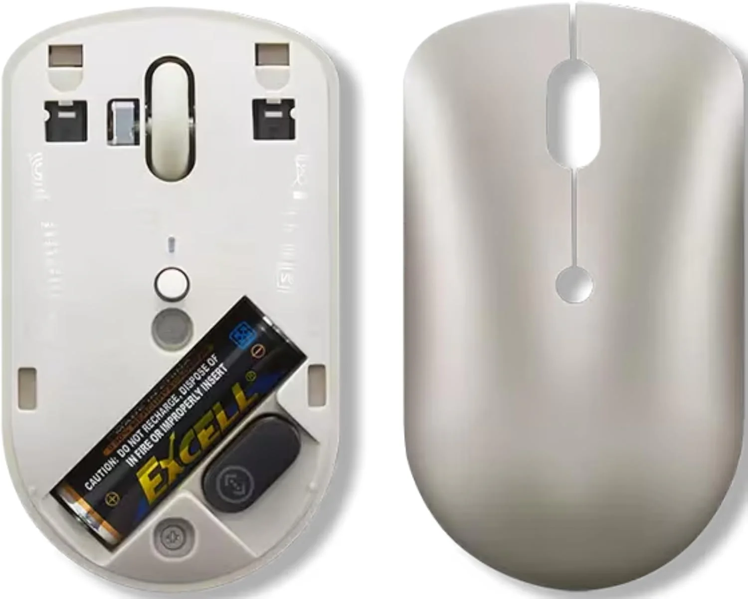 Lenovo 540 Mouse Wireless Compatto con Ricevitore USB-C, Ambidestro, fino a 2400 DPI, Portatile per Laptop e PC, sabbia - Image 4