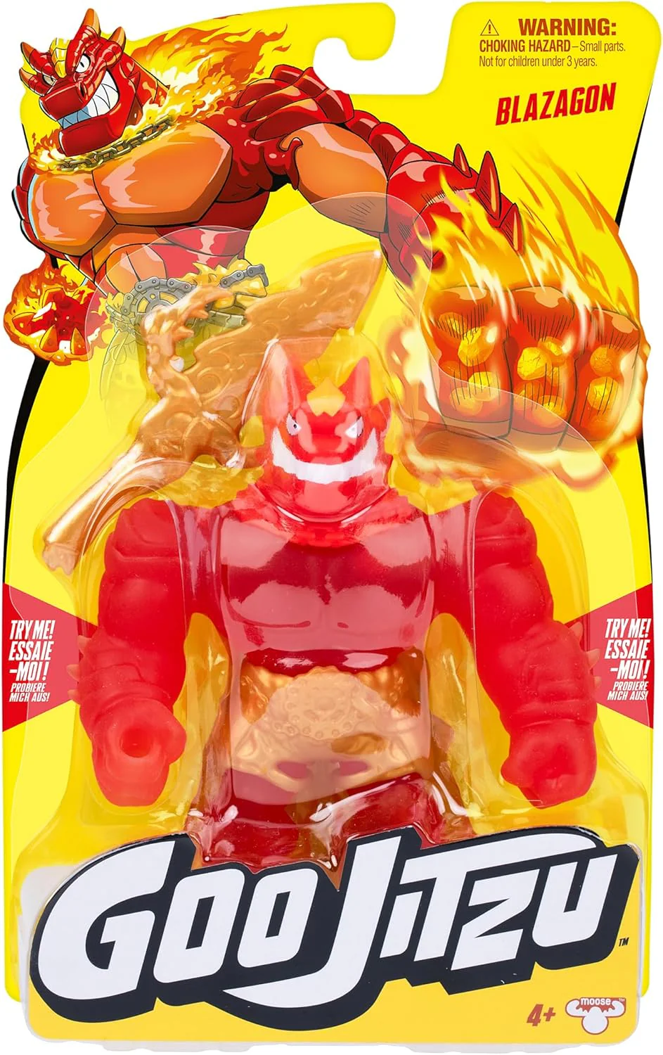 Goo Jitzu, Blazagon, Stretchy Collectible Action Figure, With Unique Goo Filling & Weapon, Tactile Sensory Toy That Stretches Up To 3x Its Size - Image 6