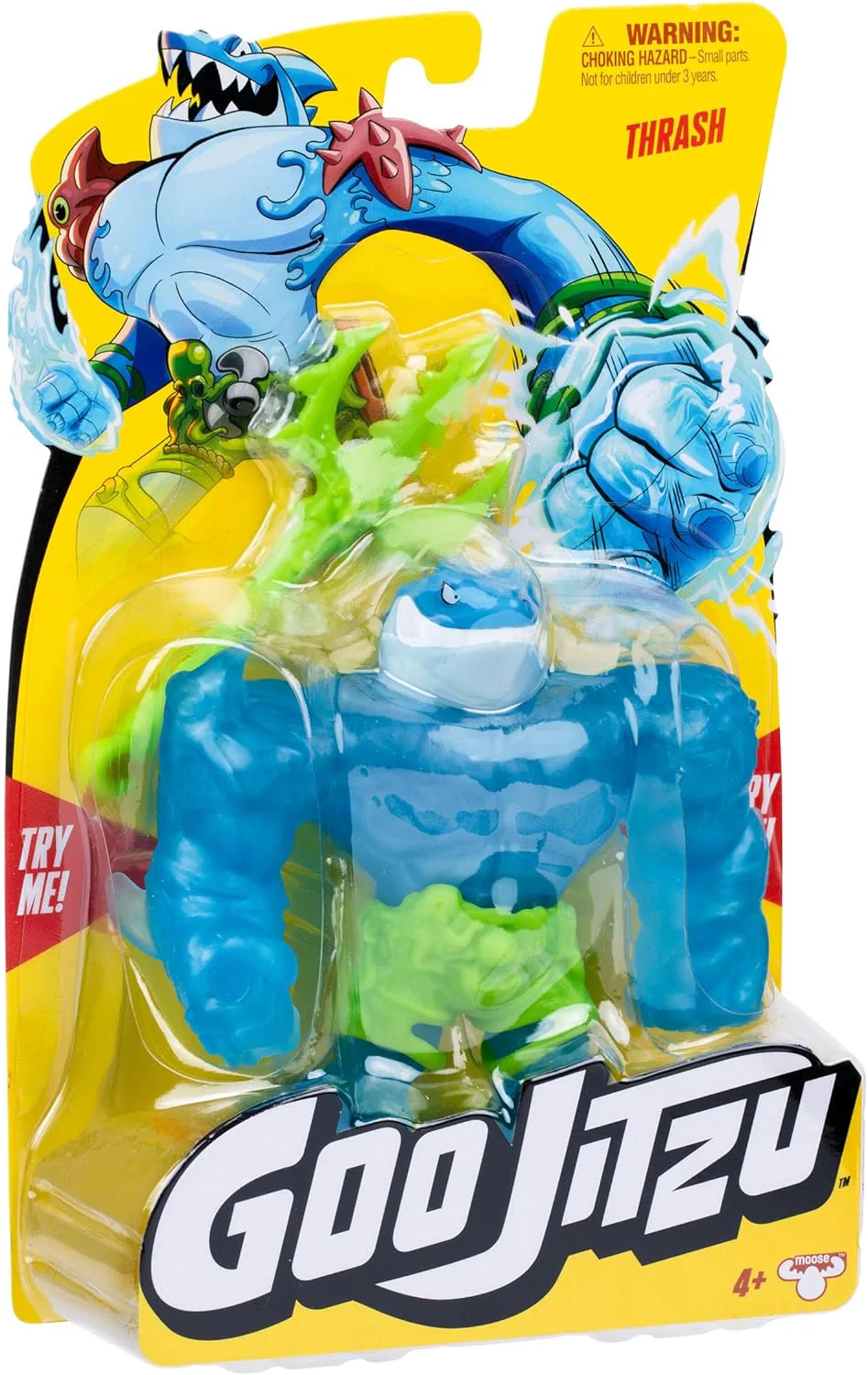 Goo Jitzu, Thrash, Stretchy Collectible Action Figure, With Unique Goo Filling & Weapon, Tactile Sensory Toy That Stretches Up To 3x Its Size - Image 6