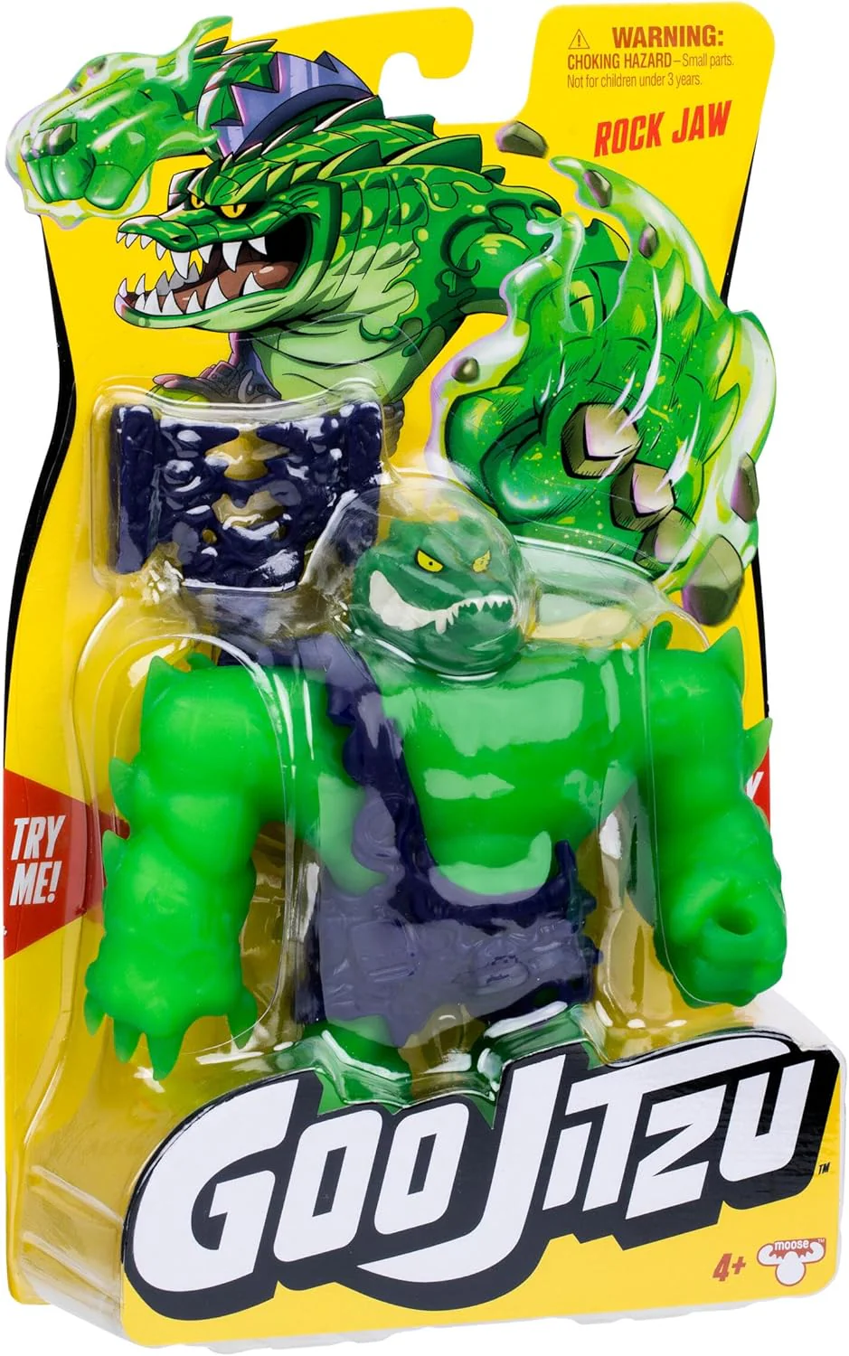 Goo Jitzu, Rock Jaw, Stretchy Collectible Action Figure, With Unique Goo Filling & Weapon, Tactile Sensory Toy That Stretches Up To 3x Its Size - Image 2