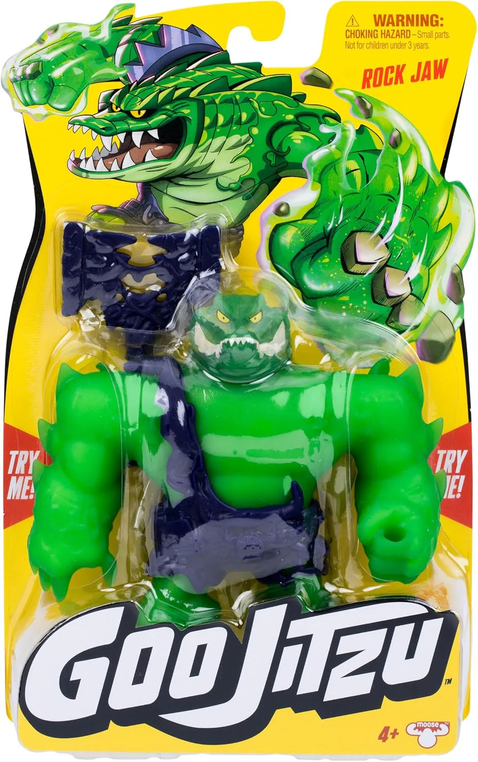 Goo Jitzu, Rock Jaw, Stretchy Collectible Action Figure, With Unique Goo Filling & Weapon, Tactile Sensory Toy That Stretches Up To 3x Its Size - Image 3