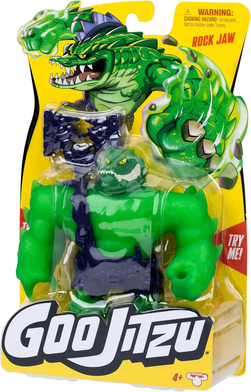 Goo Jitzu, Rock Jaw, Stretchy Collectible Action Figure, With Unique Goo Filling & Weapon, Tactile Sensory Toy That Stretches Up To 3x Its Size - Image 6