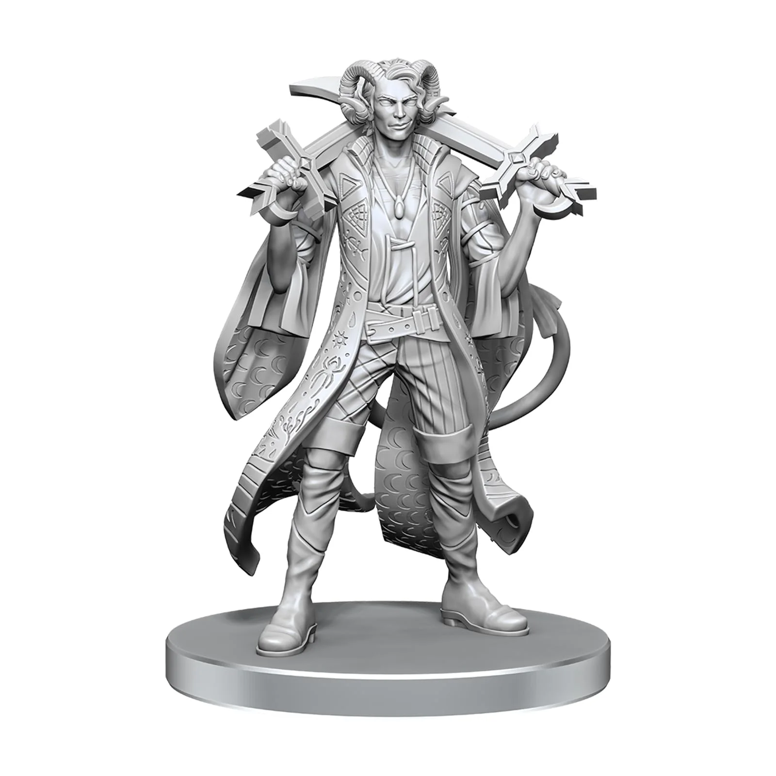 WizKids Critical Role Unpainted Miniatures | Tabletop RPG Figures | Wave 26 (Mollymauk Tealeaf & Caduceus Clay