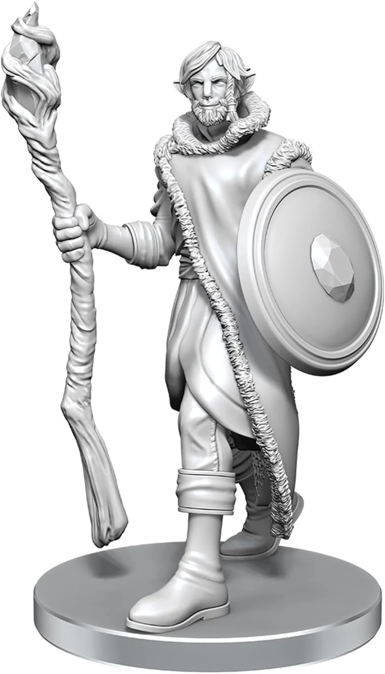 WizKids Critical Role Unpainted Miniatures | Tabletop RPG Figures | Wave 26 (Mollymauk Tealeaf & Caduceus Clay - Image 2