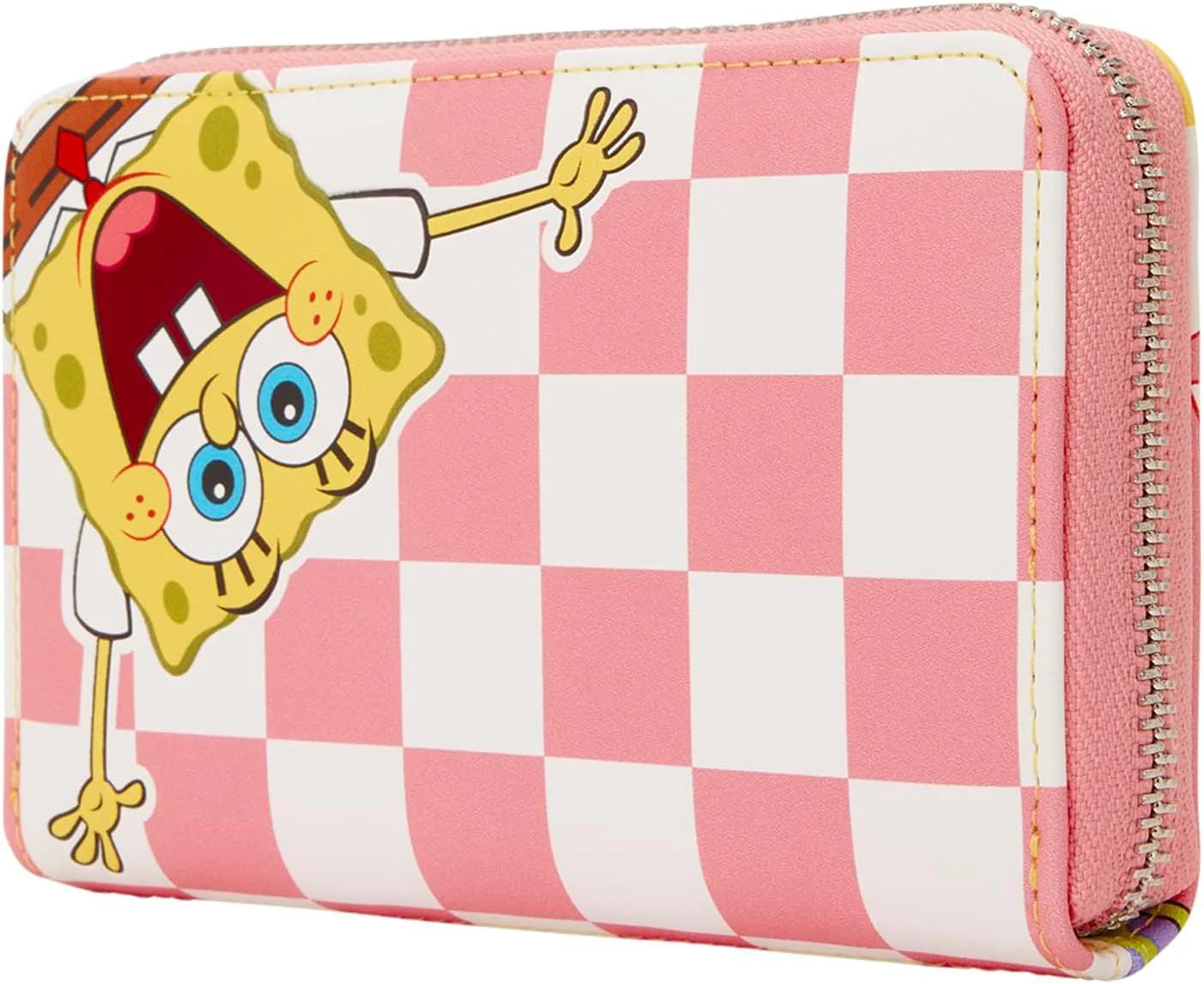 Loungefly Nickelodeon Spongebob Squarepants - Portafoglio con Cerniera a Scacchi in Ecopelle, 4 Scomparti per Carte di Credito, Ideale per Bambini e Adulti - Image 2