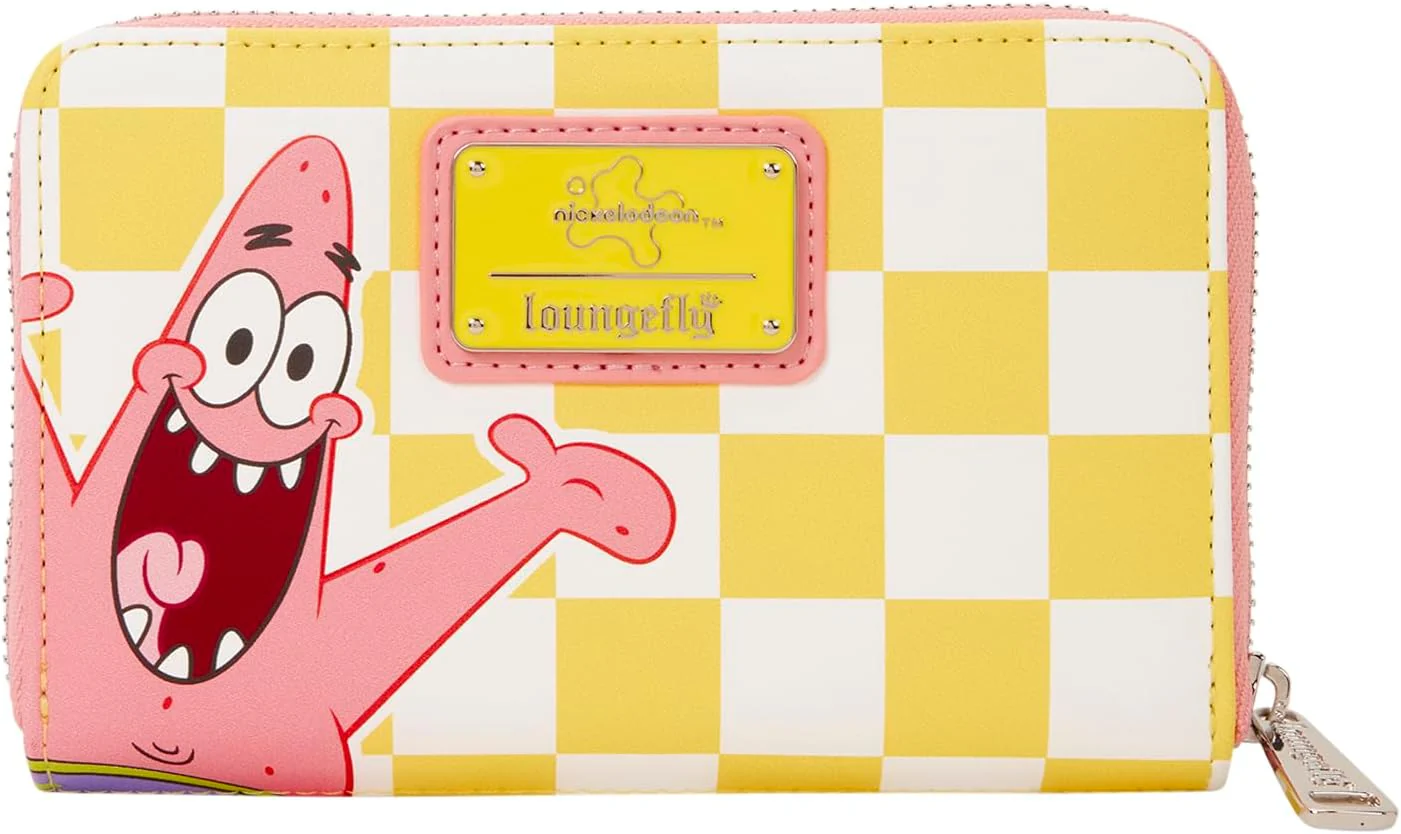 Loungefly Nickelodeon Spongebob Squarepants - Portafoglio con Cerniera a Scacchi in Ecopelle, 4 Scomparti per Carte di Credito, Ideale per Bambini e Adulti - Image 4