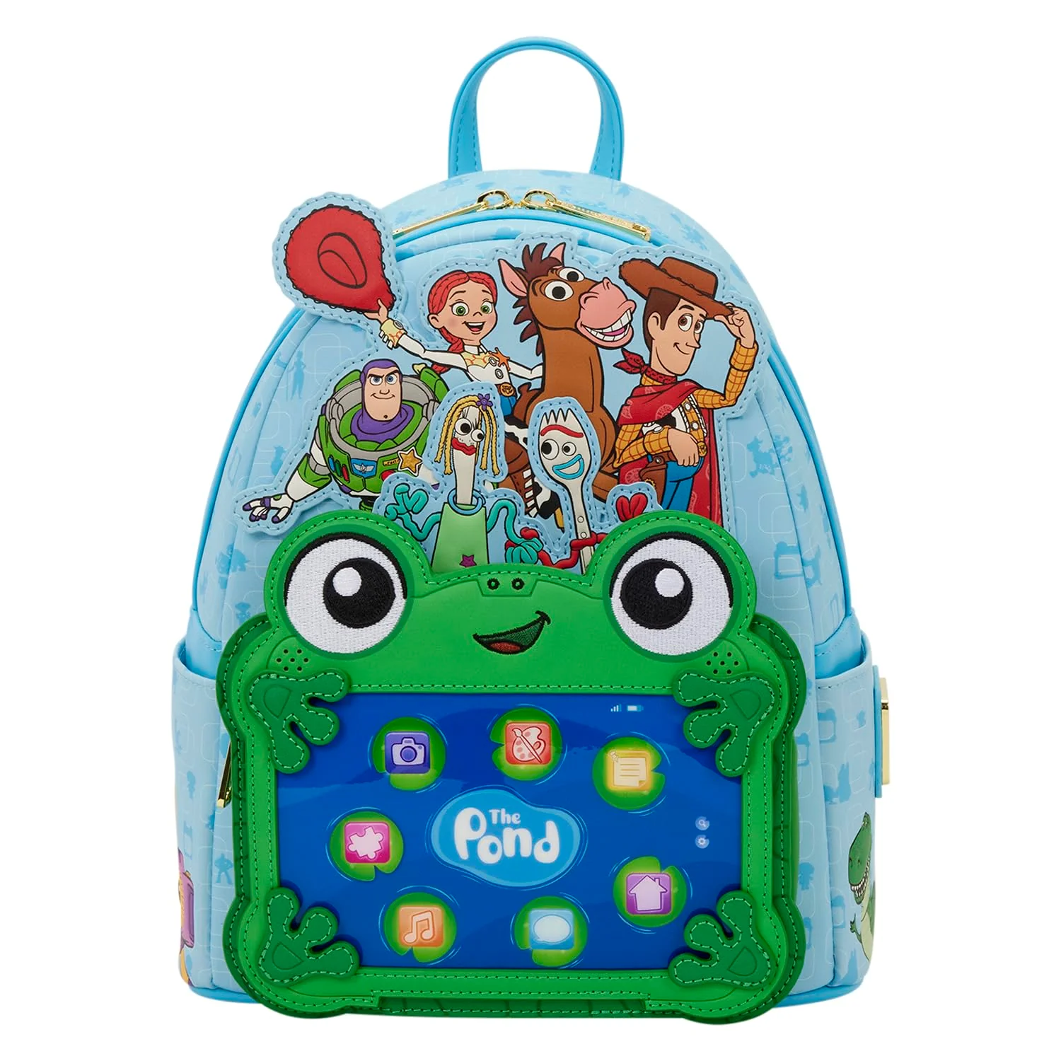 Loungefly Disney: Pixar Toy Story 5 - to Infinity and Beyond - Mini Backpack with Embroidered Characters - Gift for Kids and Adults - Collection Bags