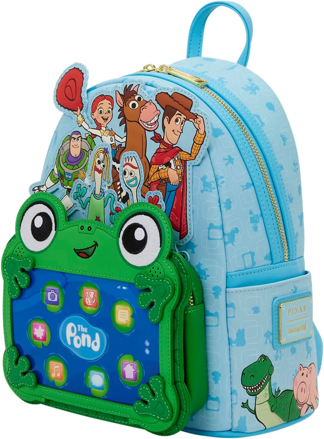 Loungefly Disney: Pixar Toy Story 5 - to Infinity and Beyond - Mini Backpack with Embroidered Characters - Gift for Kids and Adults - Collection Bags - Image 4
