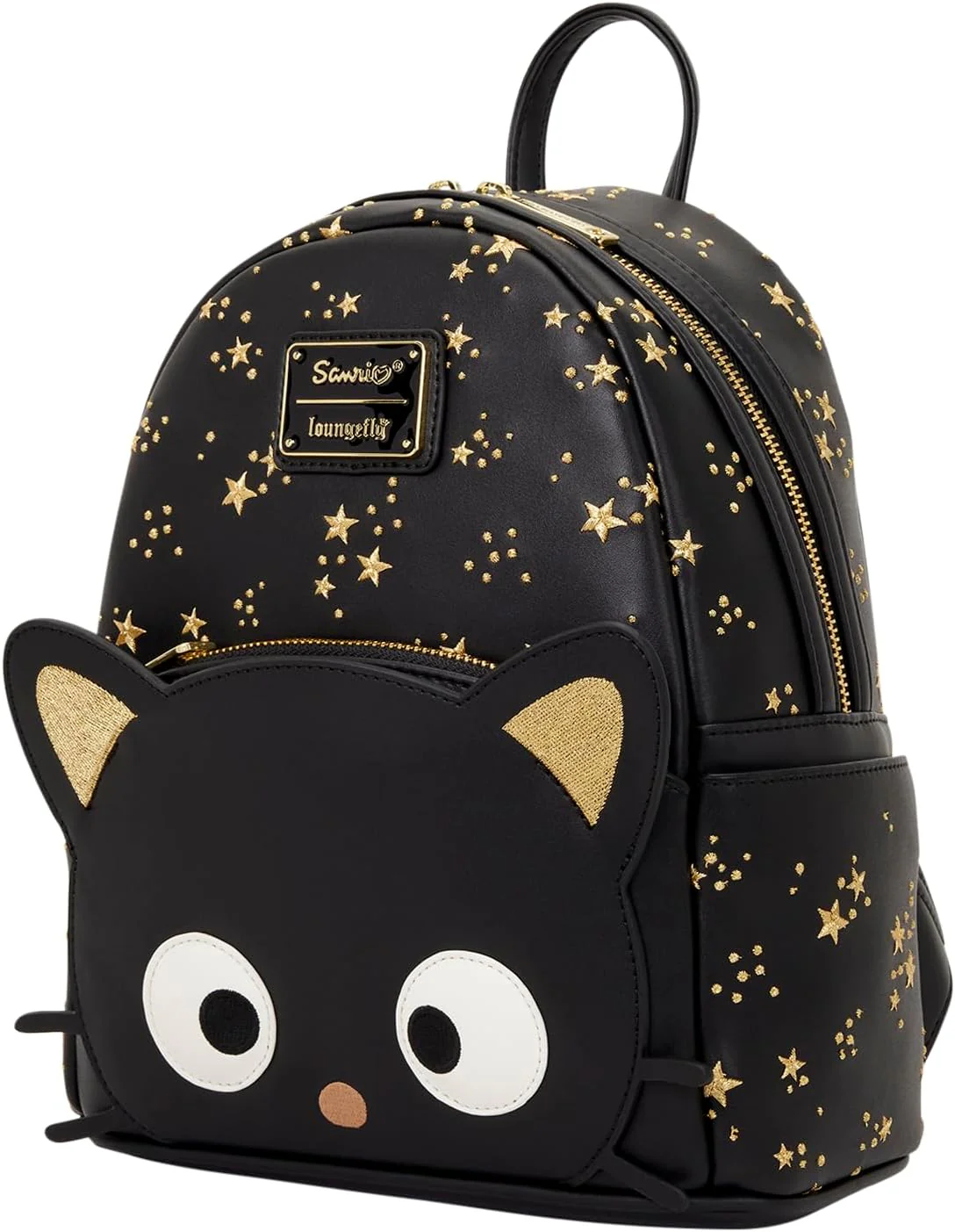 Loungefly Sanrio Chococat - Mini Zaino con Stelle Ricamate Dorate - Ecopelle - Grande per Bambini e Adulti - Borse da Collezione - Image 3