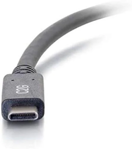C2G 1.8M (6ft) USB-C® to USB-A SuperSpeed USB 3.2 GEN 1. 5Gbps Data Transfer and 3A, 60 Watt Charging Cable - Male to Male - Black - Image 4