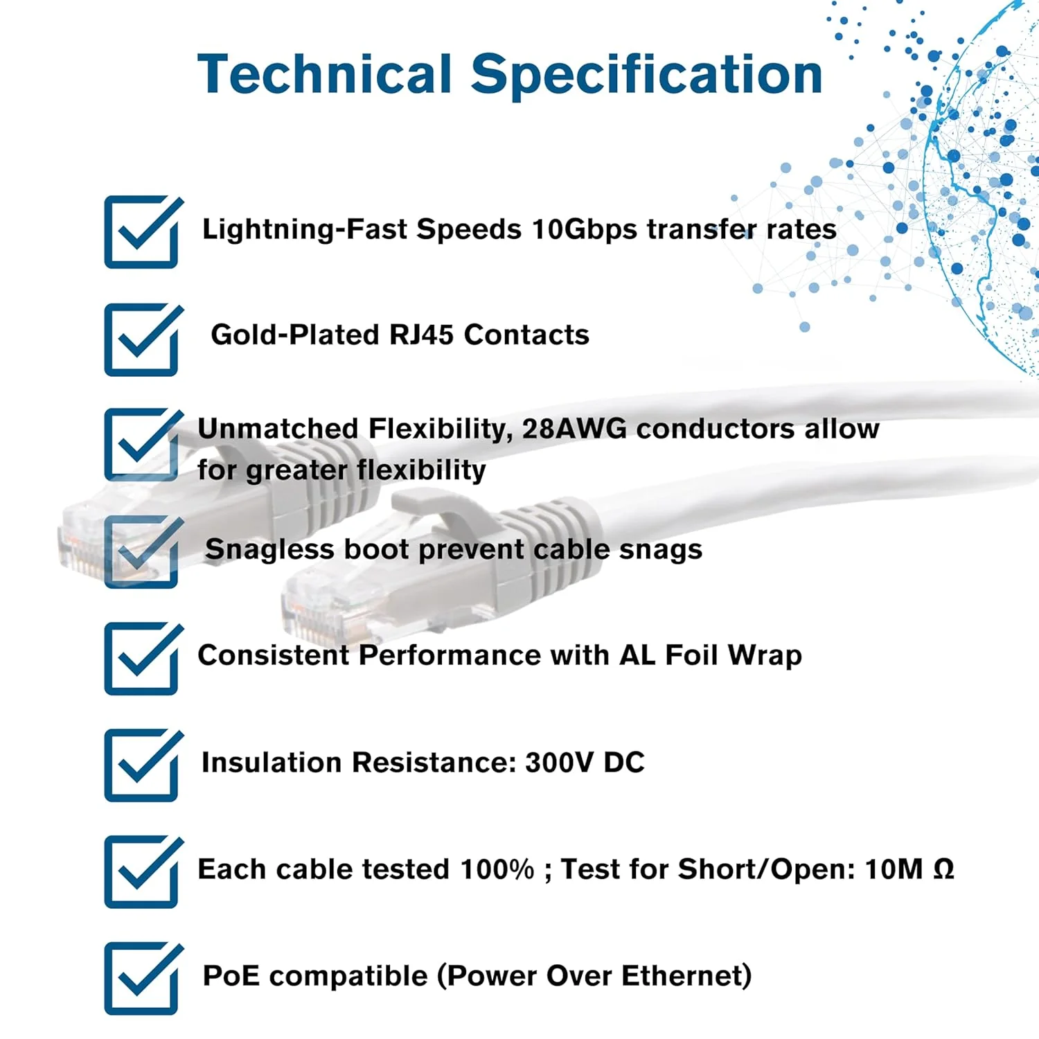 C2G 1.8M (6Foot) CAT6A Extra Flexible Slim Ethernet Cable, Ideal for use with Router, Modem, Internet,Wifi boxes, Xbox, PS5, Smart TV, SKY Q, IP Camera. Delivering Ultra Fast Internet Speeds. BLACK - Image 2