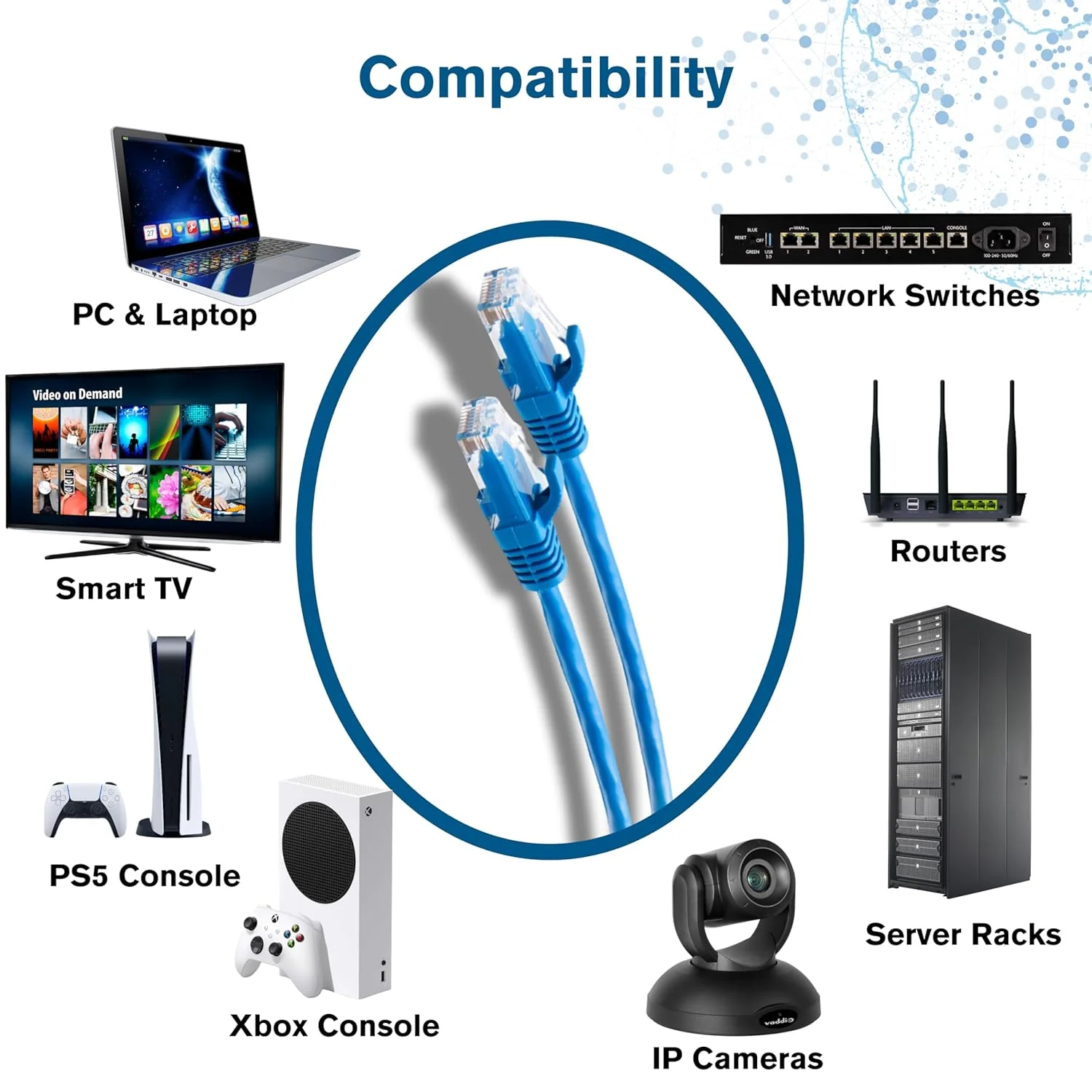 C2G 1.8M (6Foot) CAT6A Extra Flexible Slim Ethernet Cable, Ideal for use with Router, Modem, Internet,Wifi boxes, Xbox, PS5, Smart TV, SKY Q, IP Camera. Delivering Ultra Fast Internet Speeds. BLACK - Image 3