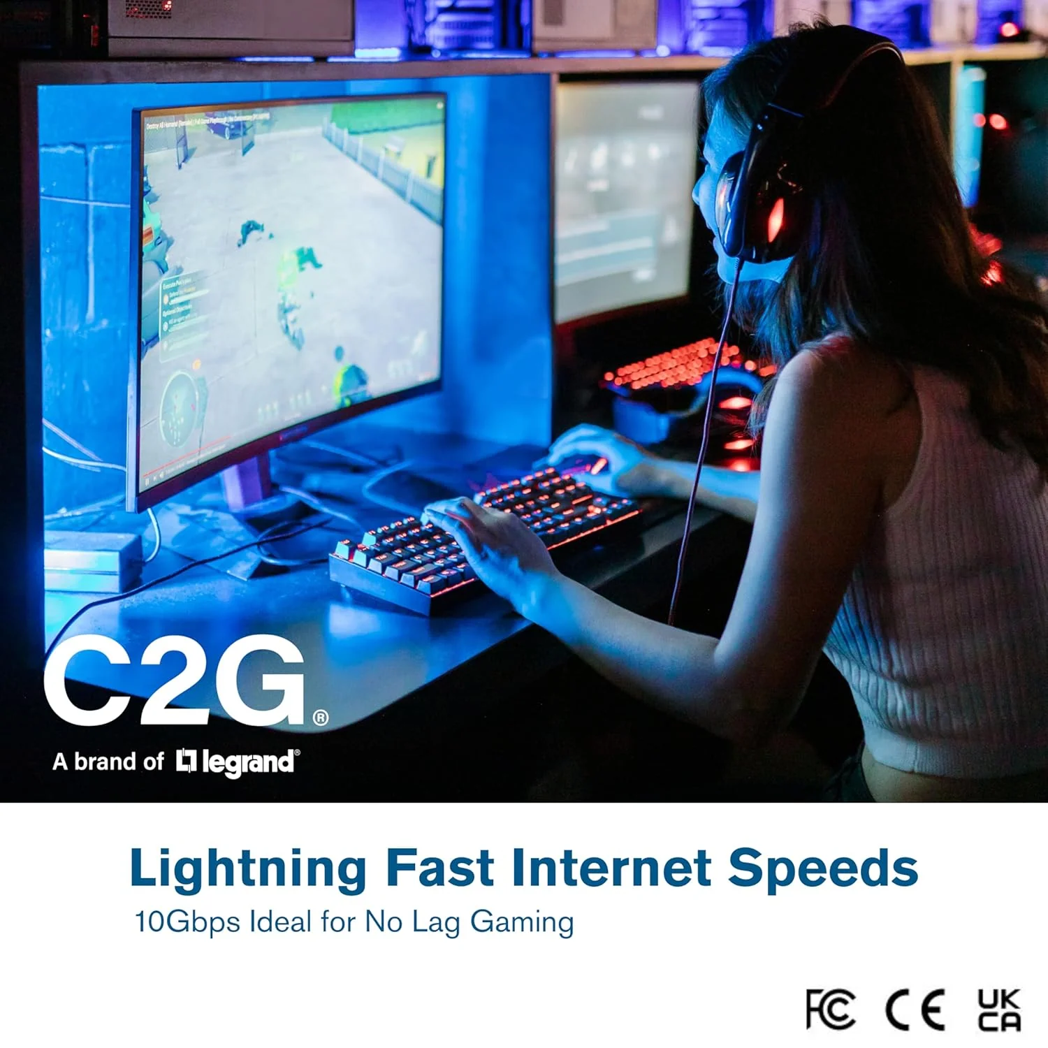 C2G 1.8M (6Foot) CAT6A Extra Flexible Slim Ethernet Cable, Ideal for use with Router, Modem, Internet,Wifi boxes, Xbox, PS5, Smart TV, SKY Q, IP Camera. Delivering Ultra Fast Internet Speeds. BLACK - Image 4
