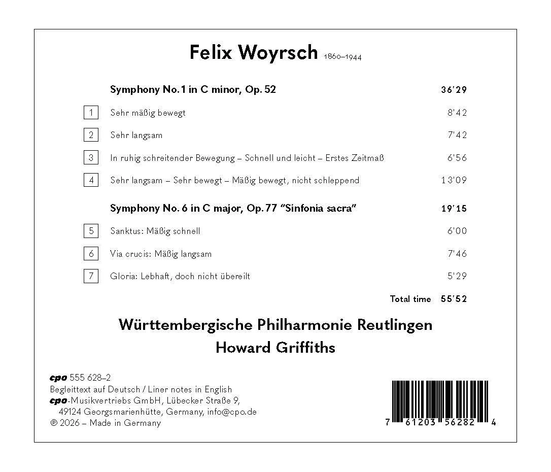 Felix Woyrsch: Symphonies Nos. 1 & 6 - Image 2