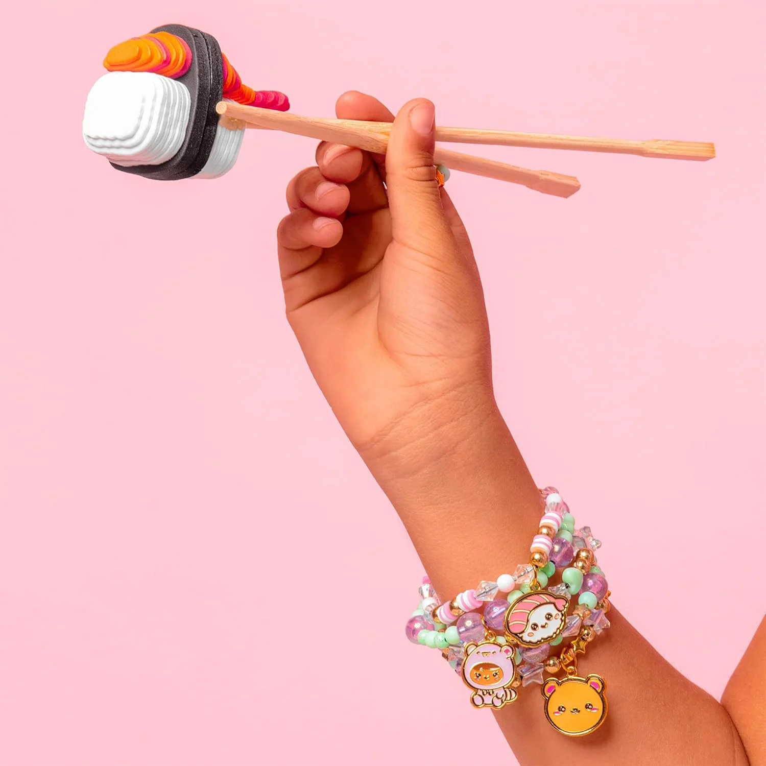 Fashion Angels Basic Fun Kawaii Cuties Bracelet Design Kit – Make 12 Kawaii Bracelets with 10 Cute Charms & 20 Specialty Beads – Jewellery Making Kit for Girls Ages 6+ - Image 4