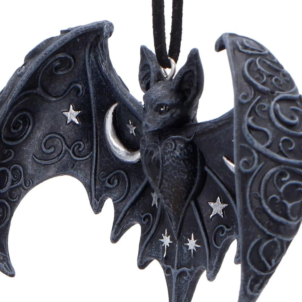 House of Obscura Gothic Hanging Ornament – Resin Dark Fantasy Decoration Collection (Lunar Wing Bat - Image 5