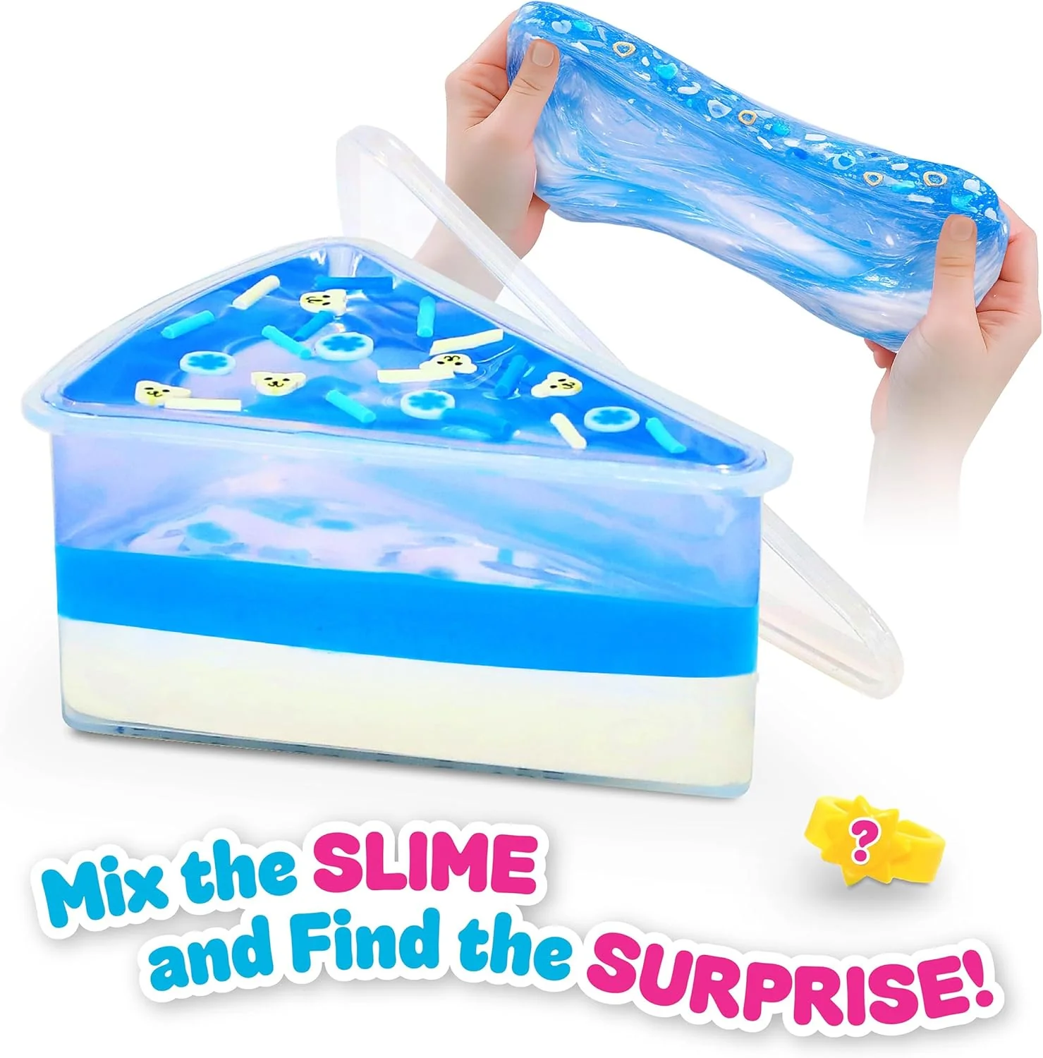 Sky Castle Jelly Cakes™ Bestie Party Pack, Chillin’ With Rachel Sensory Slime, 3 Layer Cake-Shaped Compound, Stretch, Squish & Mix Surprise Toy - Image 3