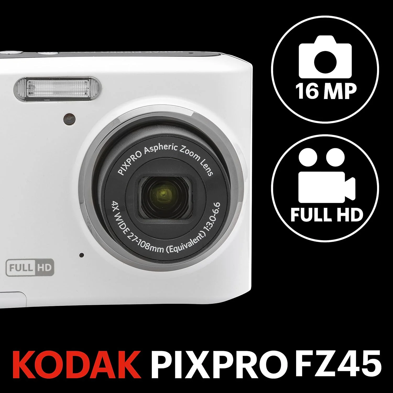 KODAK PIXPRO FZ45 1/2.3" Compact camera 16 MP CMOS 4608 x 3456 pixels - Image 3