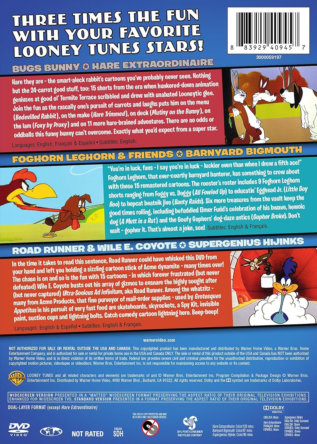 Looney Tunes Super Stars 3-Pack (Repackage/DVD - Image 2